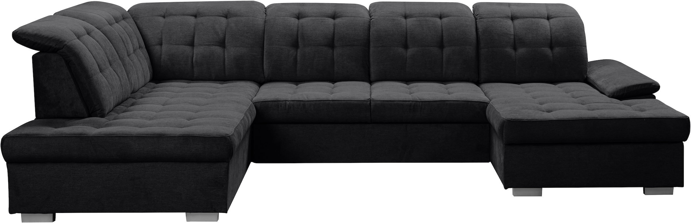 WERK2 Wohnlandschaft »Kordula-New U-Form«, Sofa in U-Form mit Schlaffunktion & Bettkasten, Schlafcouch