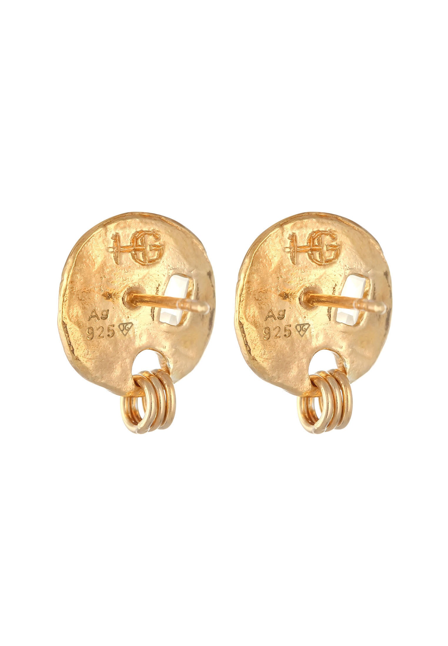 HAZE & GLORY Paar Ohrstecker »Ohrringe Ohrstecker Iolith Granat - Liza 925 Silber«