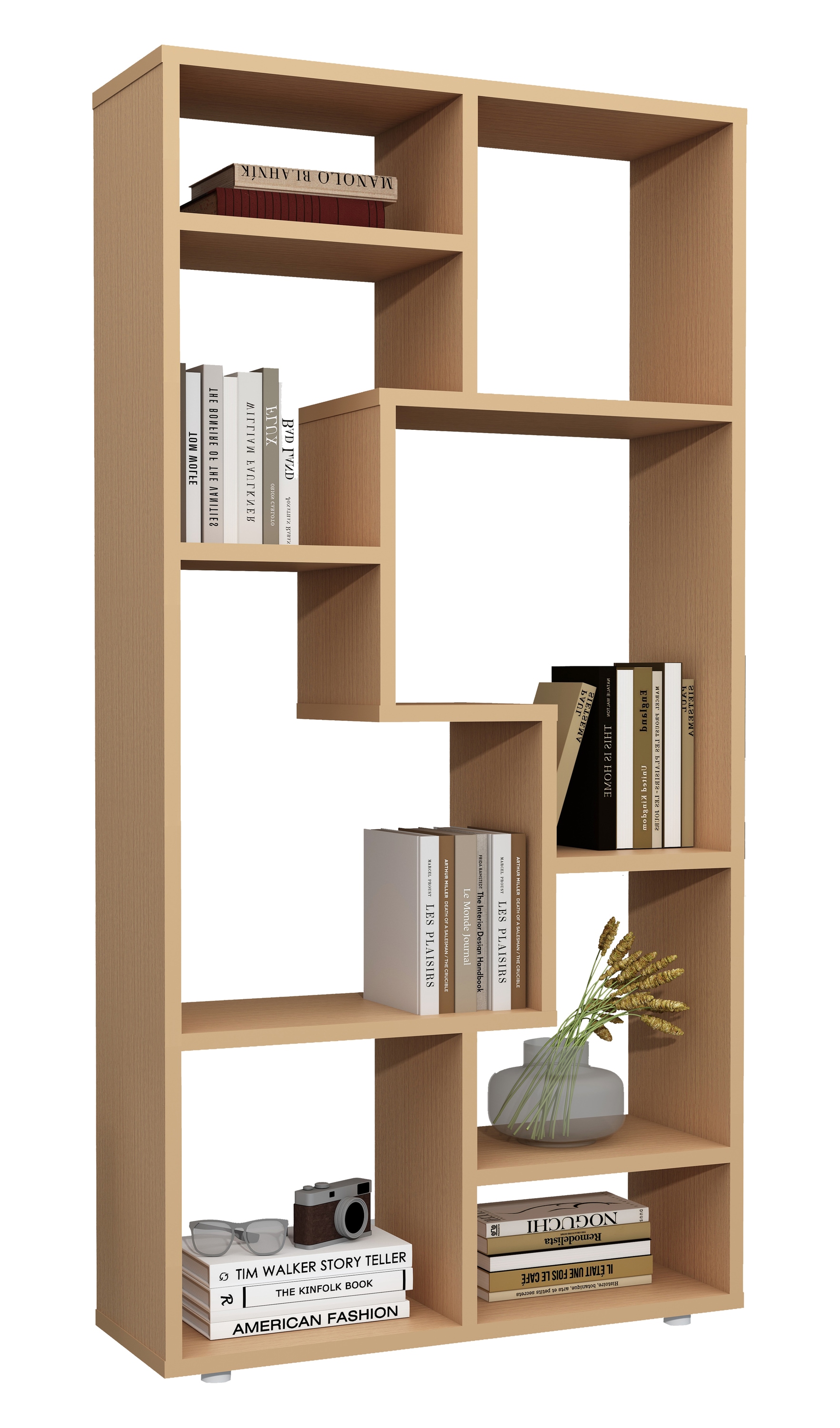 Standregal »Holz Stand Regal Raumteiler Bücherregal Lanisa M«