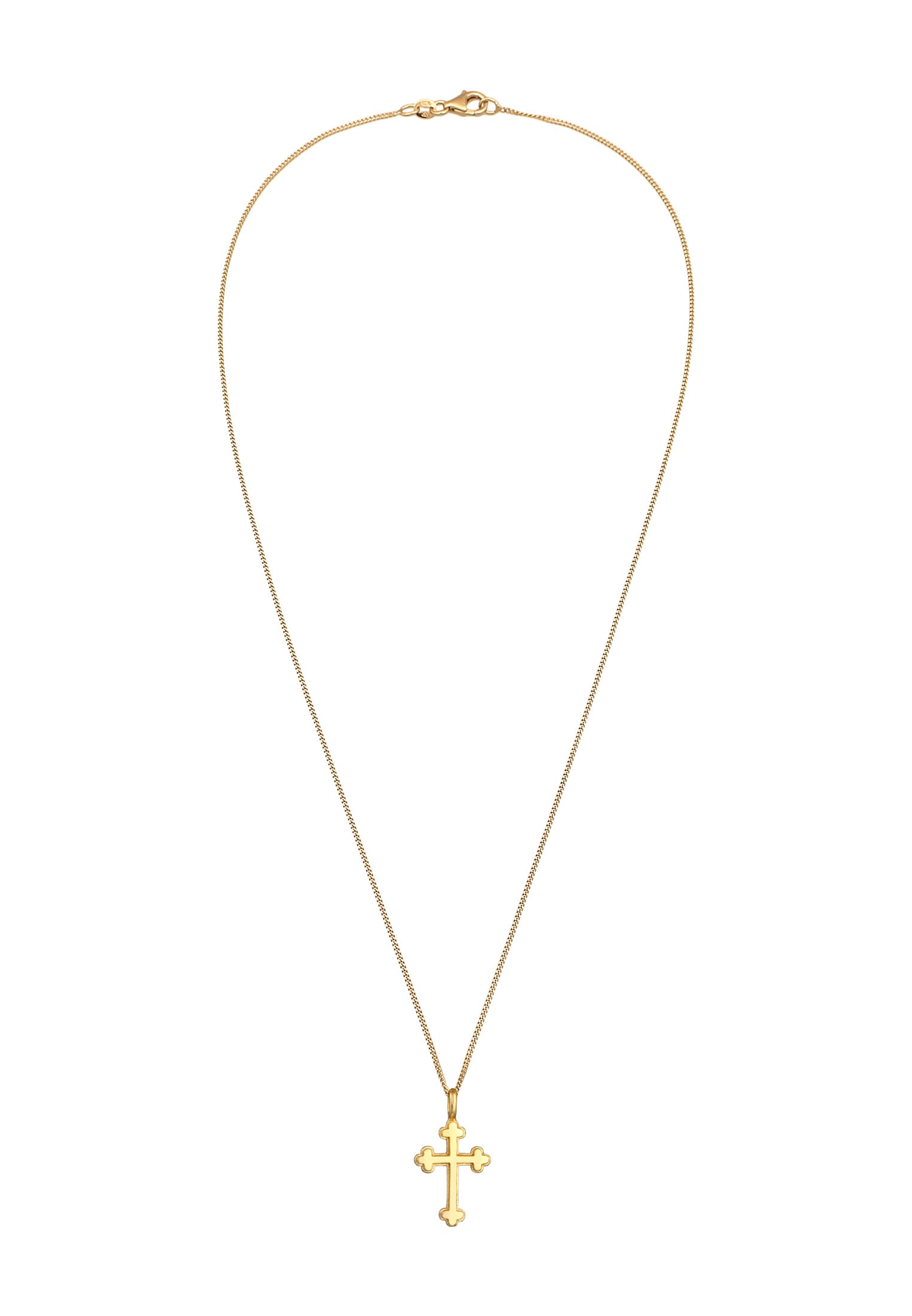Elli Kette mit Anhänger »Halskette Antik Kreuz Vintage Basic Religion 925 Silber«