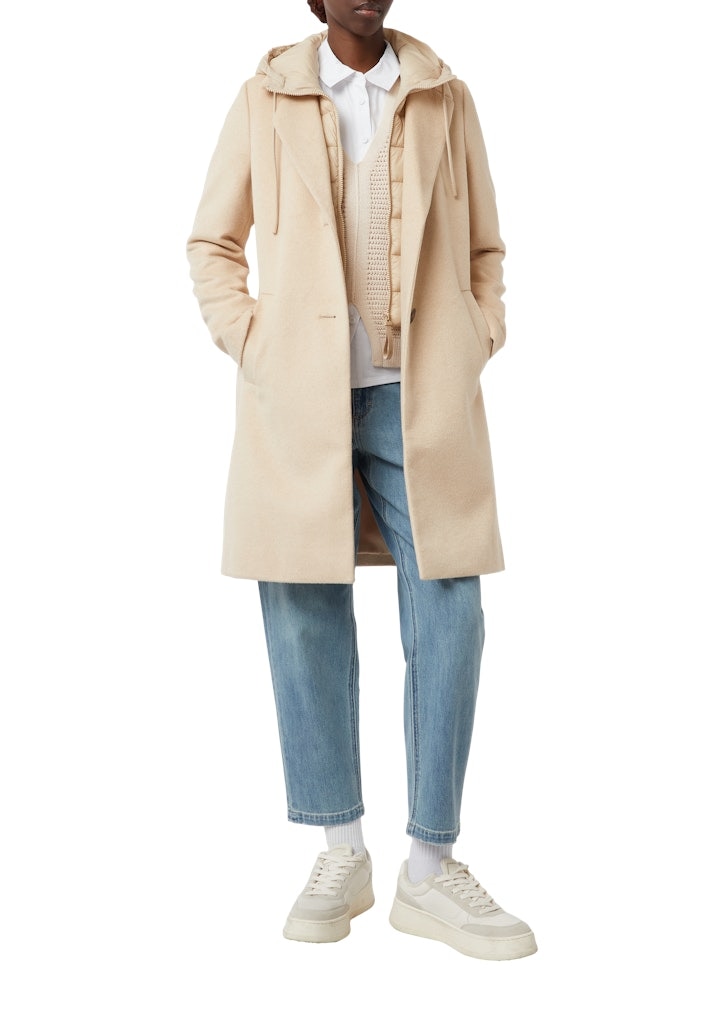 comma casual identity Kurzmantel, mit herausnehmbarem Steppeinsatz