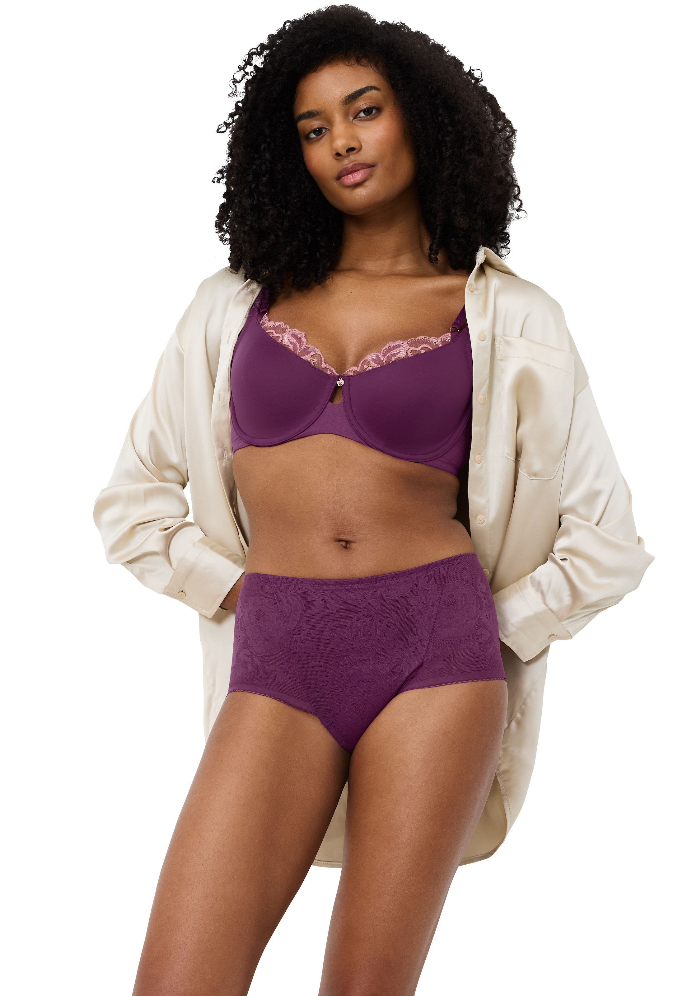 Triumph Shapingslip »Wild Rose Sensation«, flache formende Spitze, mittlerer Shape-Effekt, atmungsaktiv