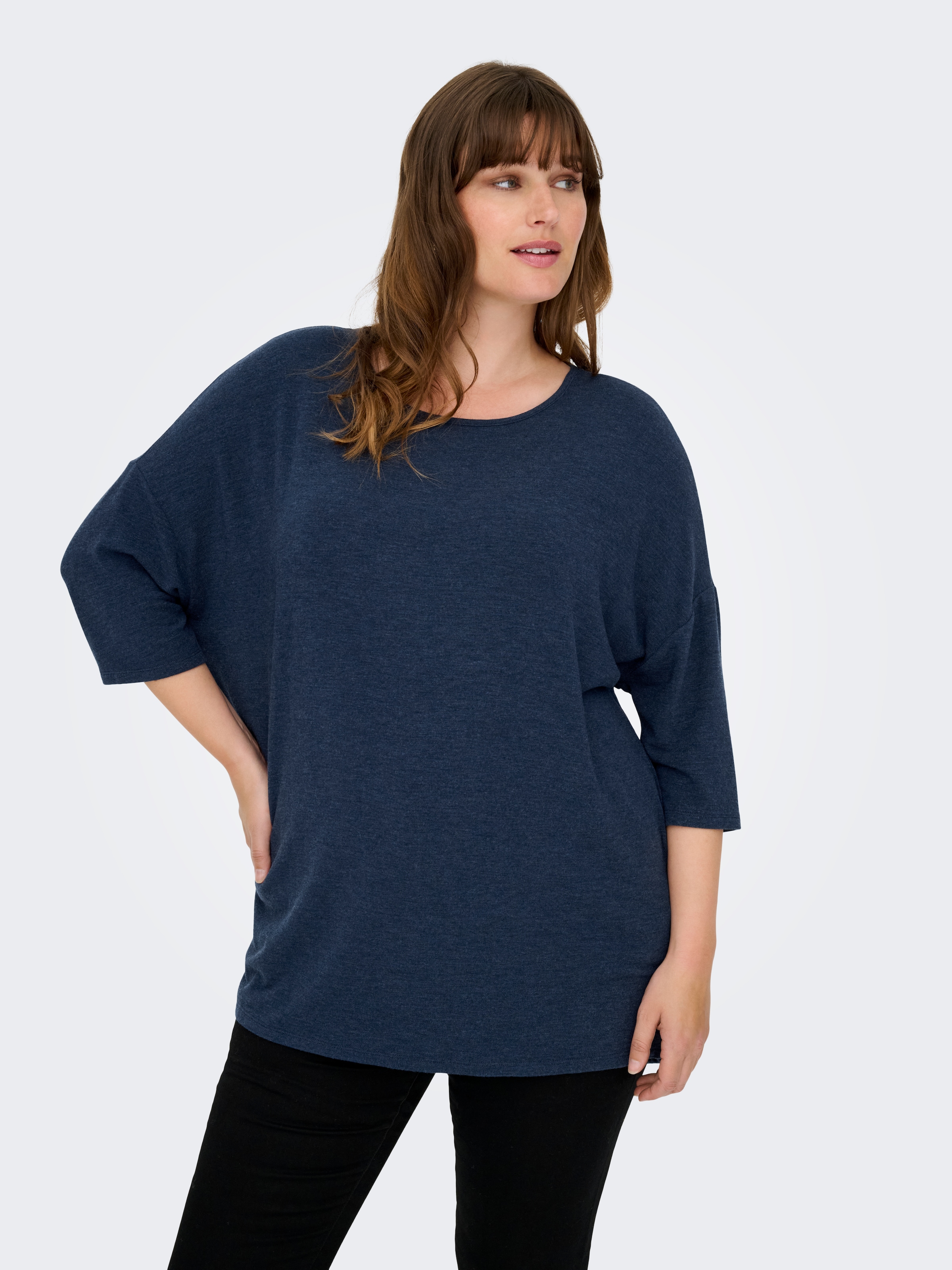 ONLY CARMAKOMA 3/4-Arm-Shirt »CARLAMOUR 3/4 TOP JRS NOOS«