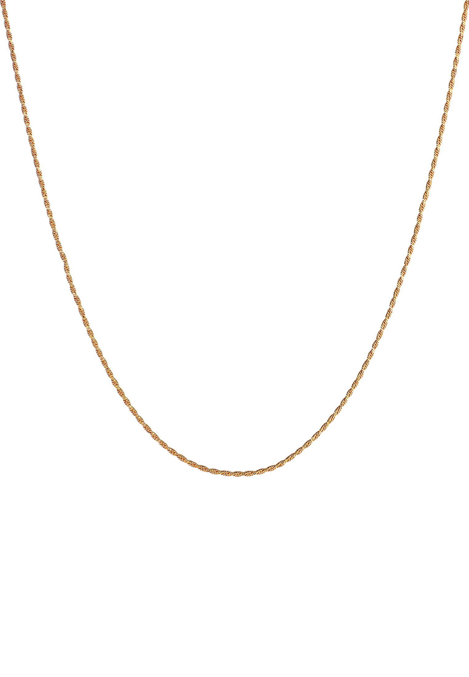 Elli Kette ohne Anhänger »Halskette Basic Kordelkette Gedreht Twist Fein 925 Silber«