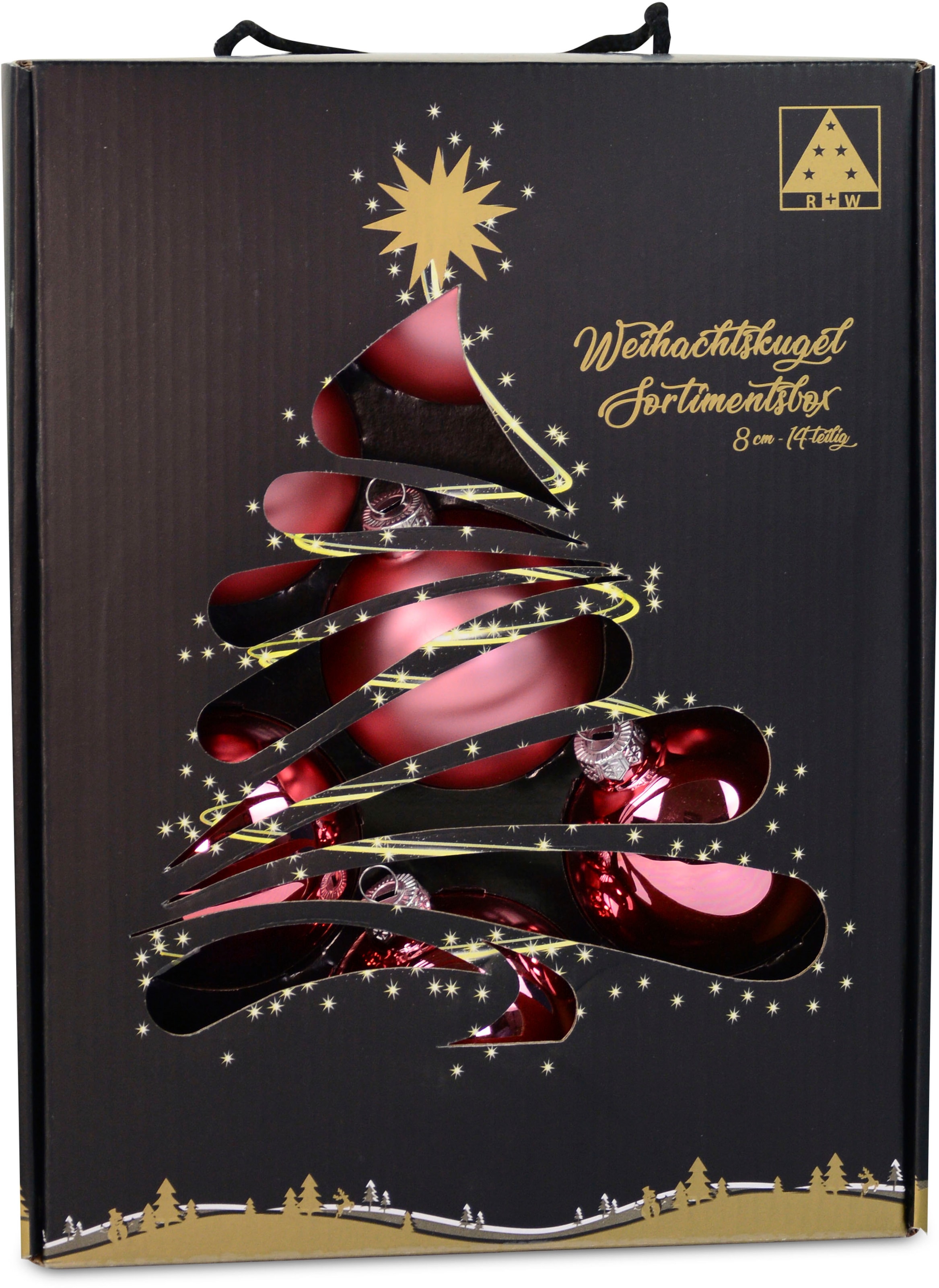 Weihnachtsbaumkugel »Weihnachtsdeko, Christbaumschmuck, Christbaumkugeln Glas,...