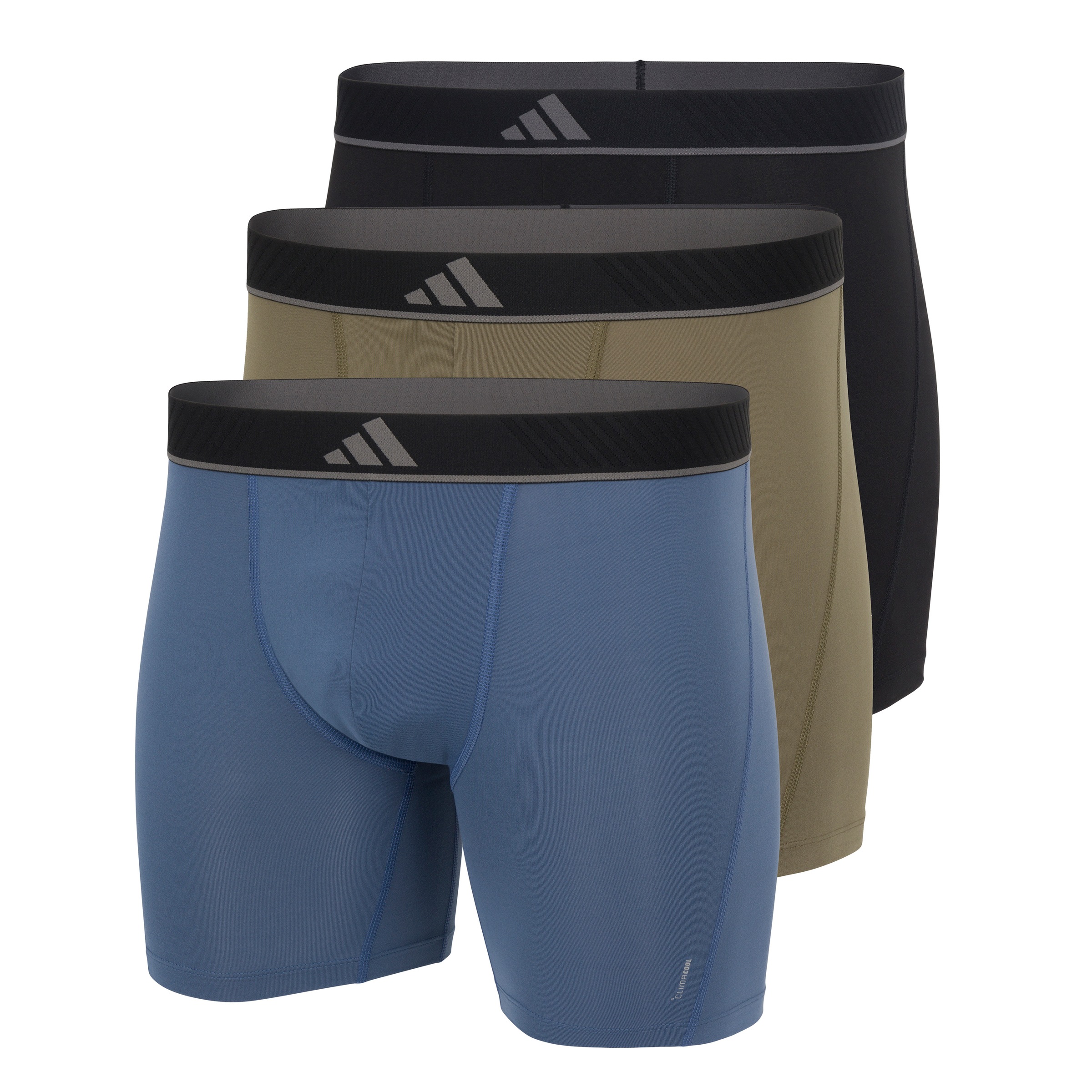 adidas Sportswear Langer Boxer »Active Micro Flex« 3er Pack,  Logo-Bund, elastisch, Mikrofaser, ohne Eingriff