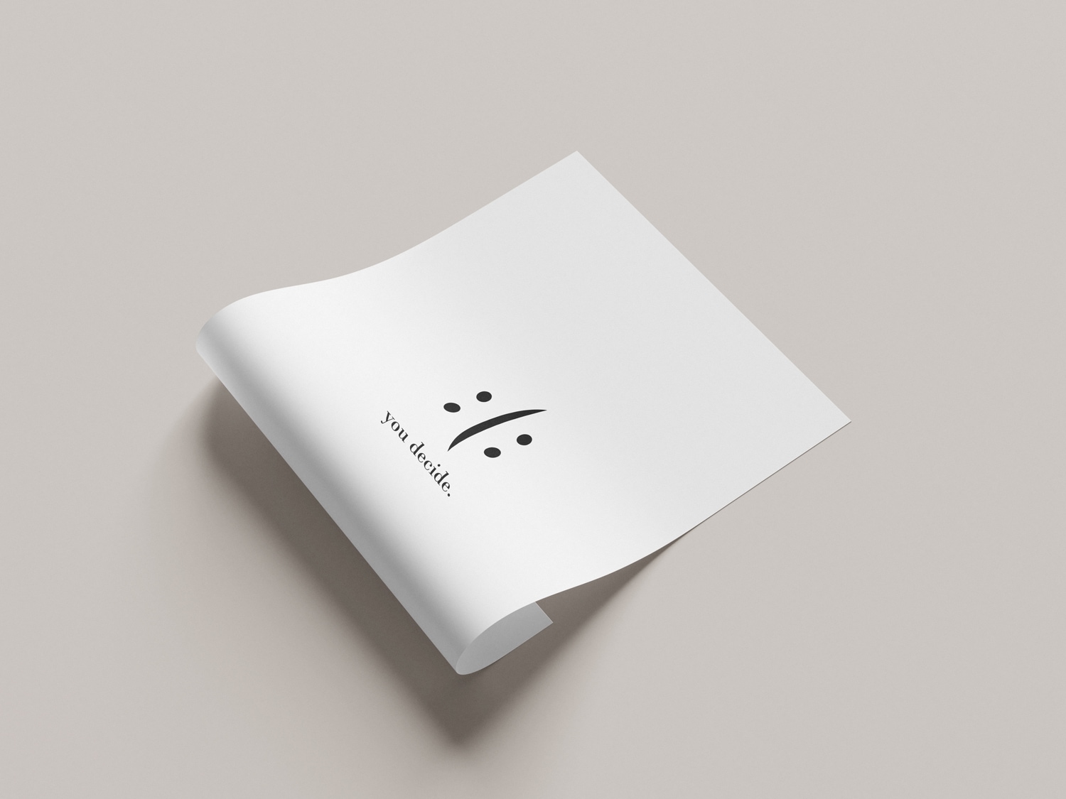 queence Bild mit Rahmen »oder Poster, you decide«, Motivationsbilder-Schriftzug-Schwarz-Weiß-Smileys, (1 St.), HD Premium Druck
