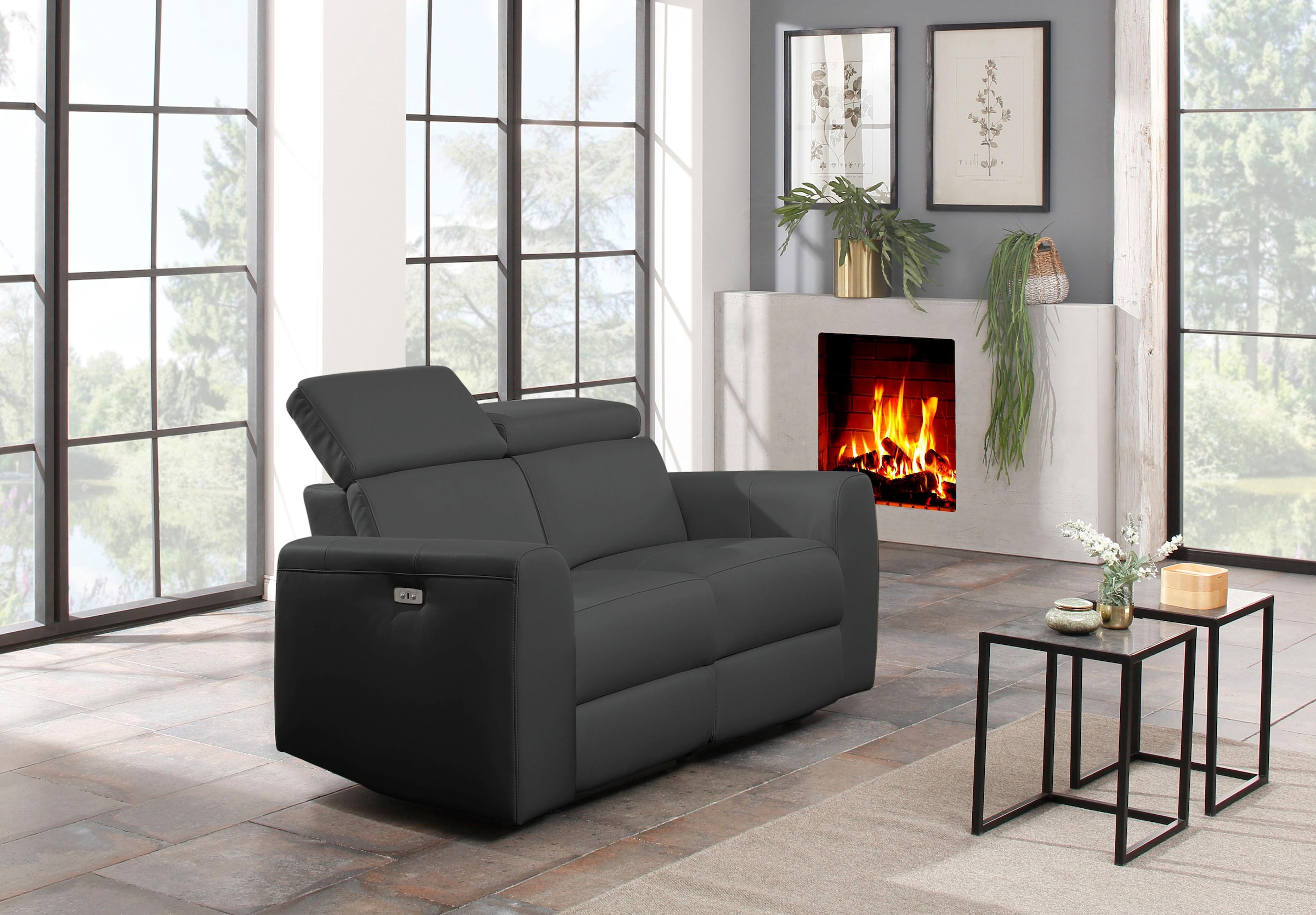 Home affaire 2-Sitzer »Sentrano«, 152 cm, man. o. elektr. Relaxfunktion und USB/Kopfverstellung