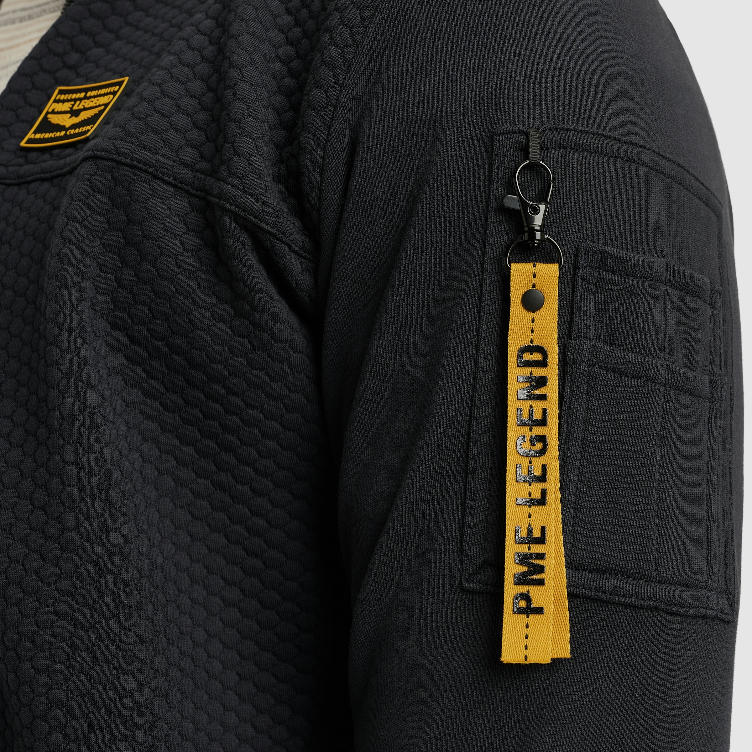 PME LEGEND Sweatjacke, mit Logo Stickerei