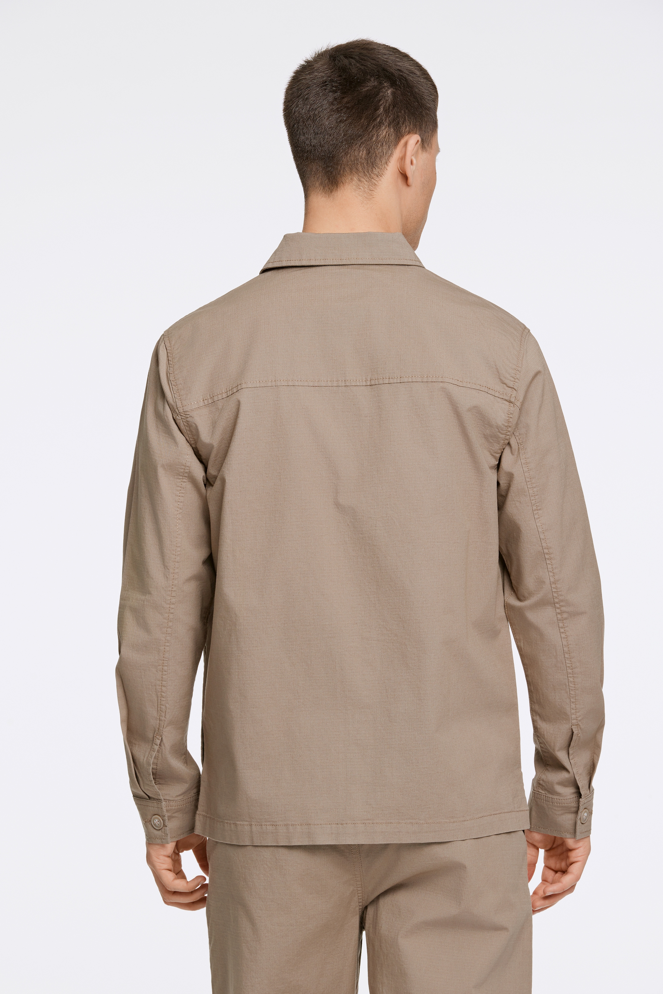 LINDBERGH Hemdjacke, mit Logostickerei unten links