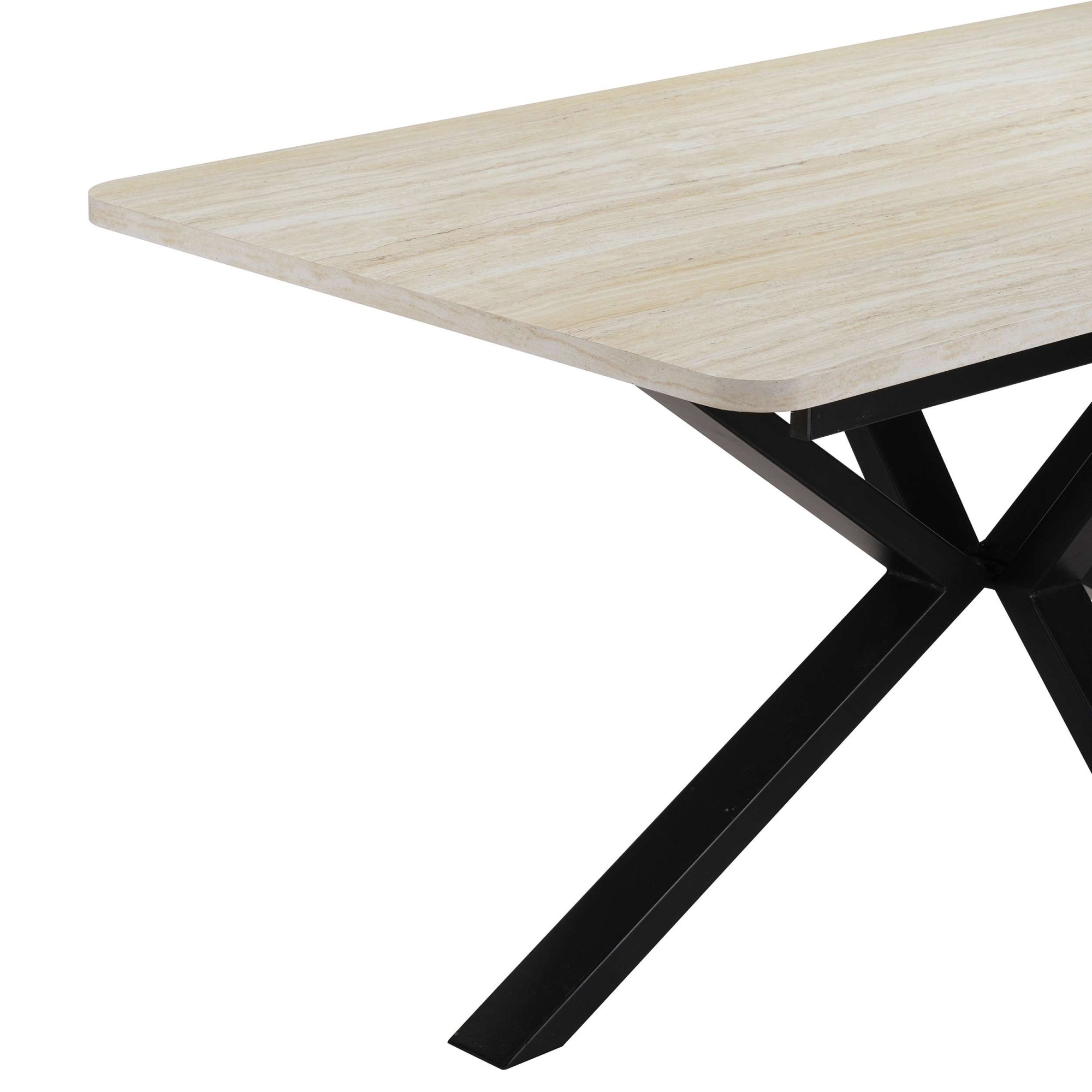OTTO home Esstisch »Secchia« ausziehbar 160-200 cm, Synchronauszug, inkl Einlegeplatte, Breite 90cm
