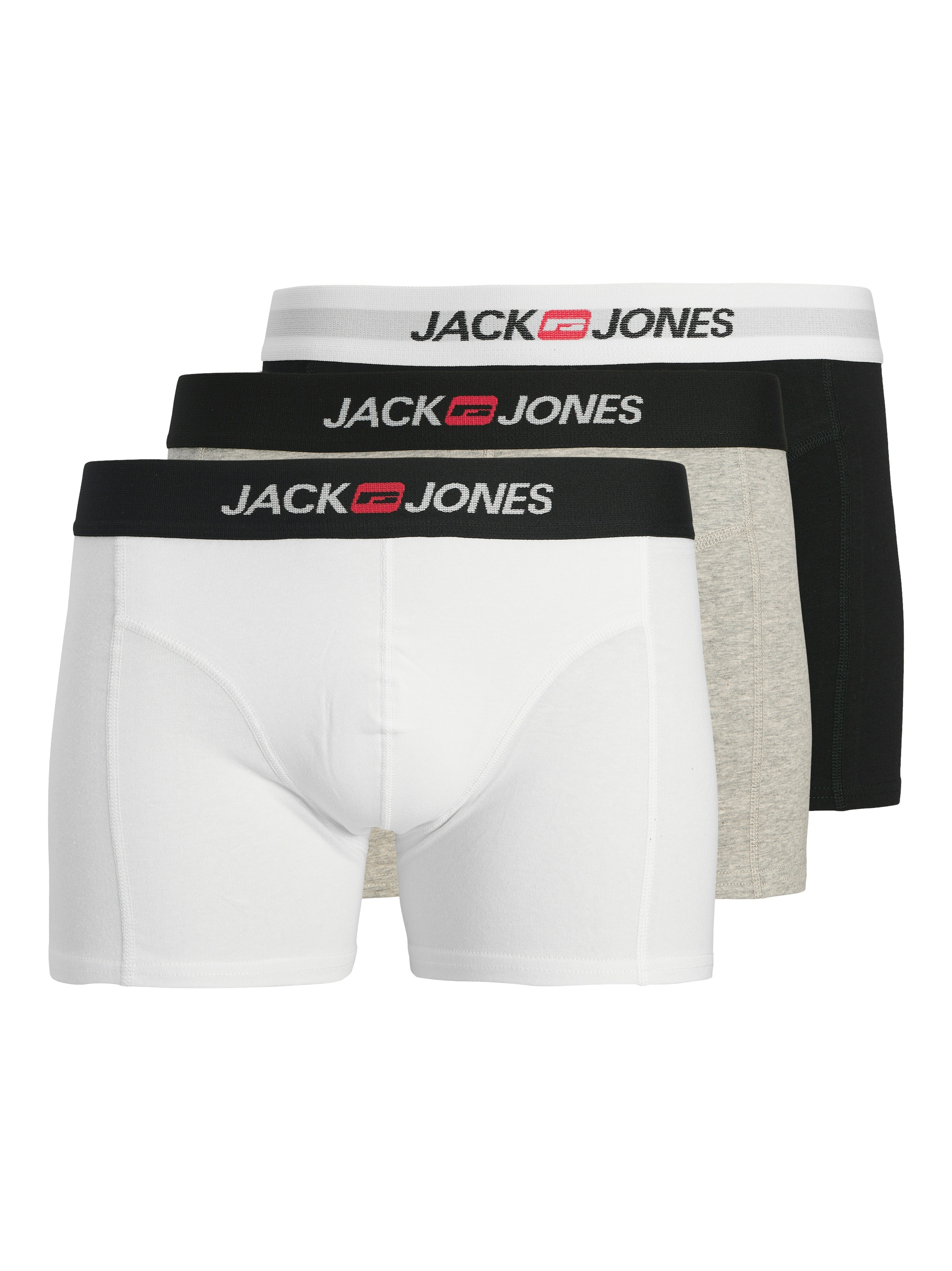 Jack & Jones Trunk »JACOLD – Boxershorts mit farbigem Bund im 6er-Pack«, (Packung, 6 St.), Druck, modisch, regular fit, Jersey