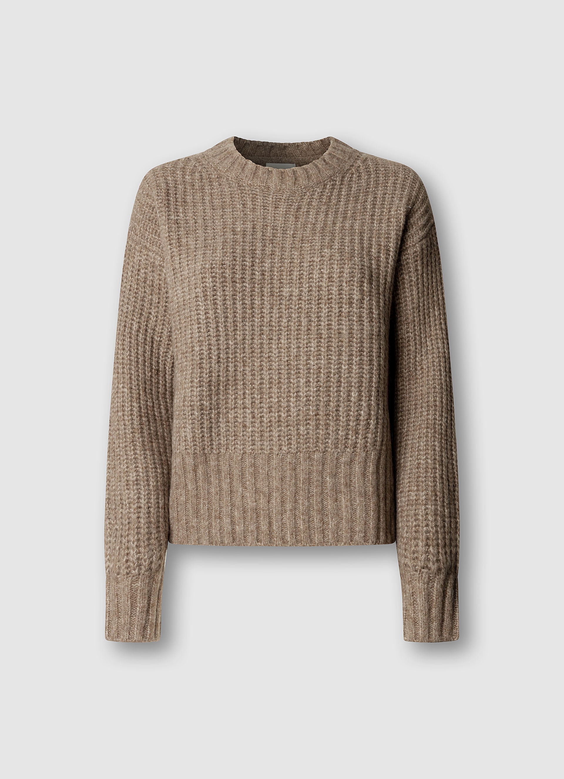 Pepe Jeans Strickpullover »ASHLEY CREW« mit Rundhalsausschnitt, Materialmix