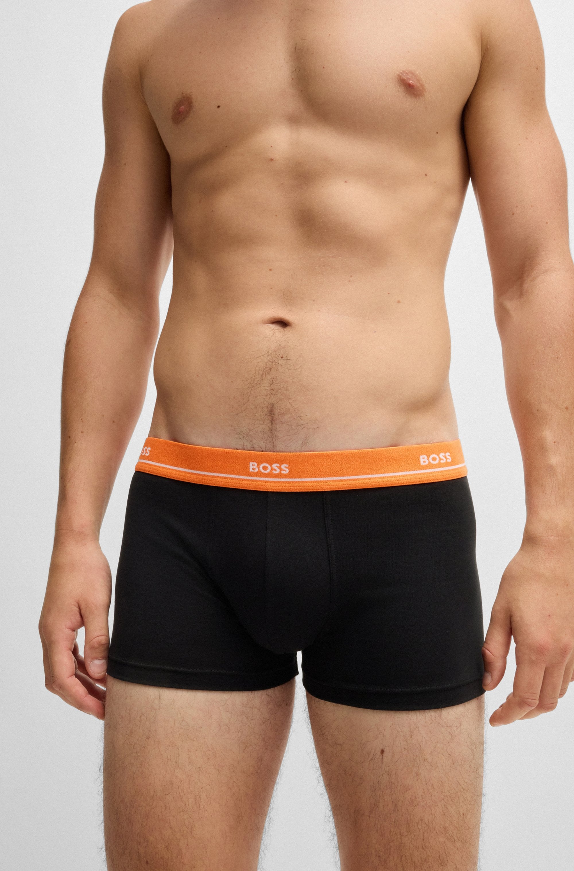 BOSS Boxershorts, (Packung, 5 St., 5er-Pack), mit Logoschriftzug