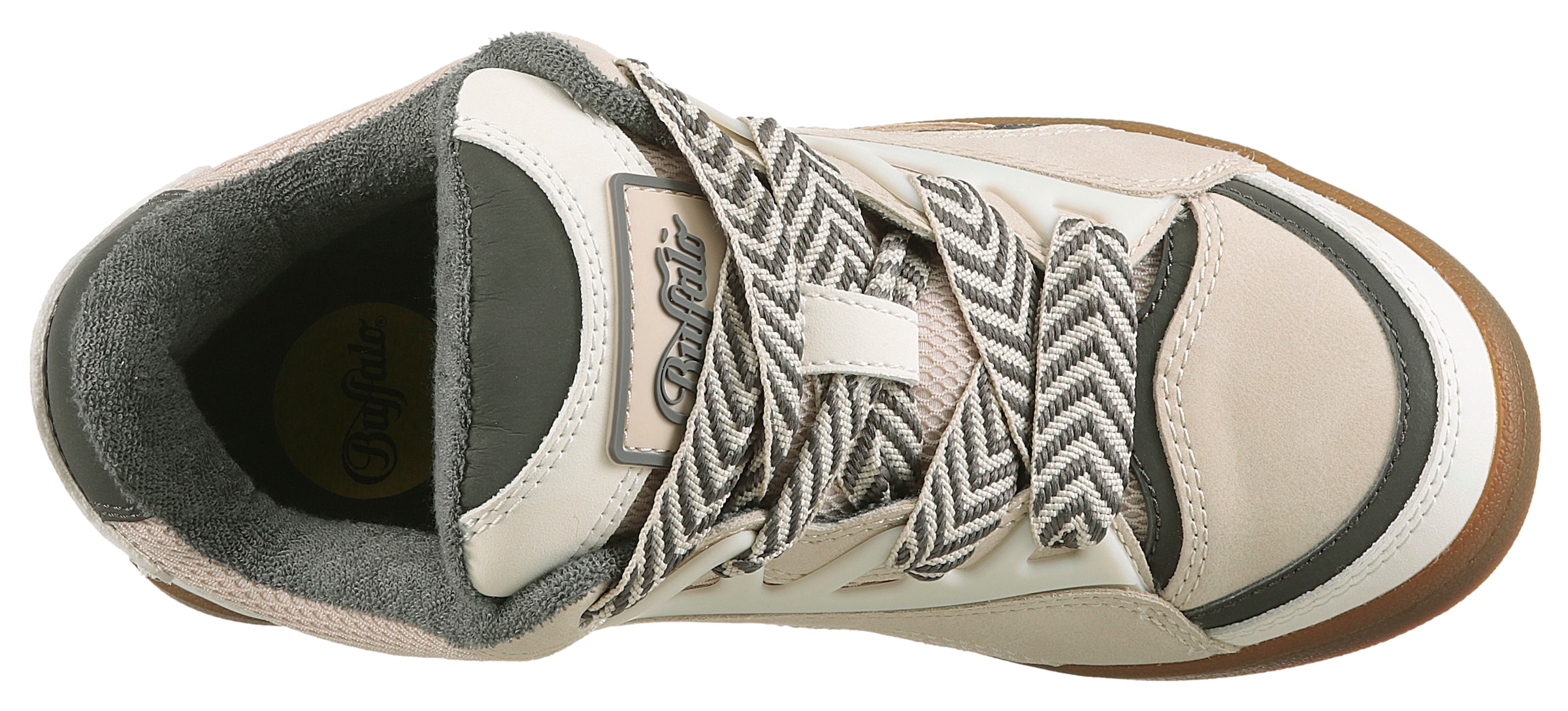 Buffalo Sneaker »LIBERTY SKATE«, Basket-Sneaker, Freizeitschuh, Skate-Schuh mit honigfarbener Laufsohle