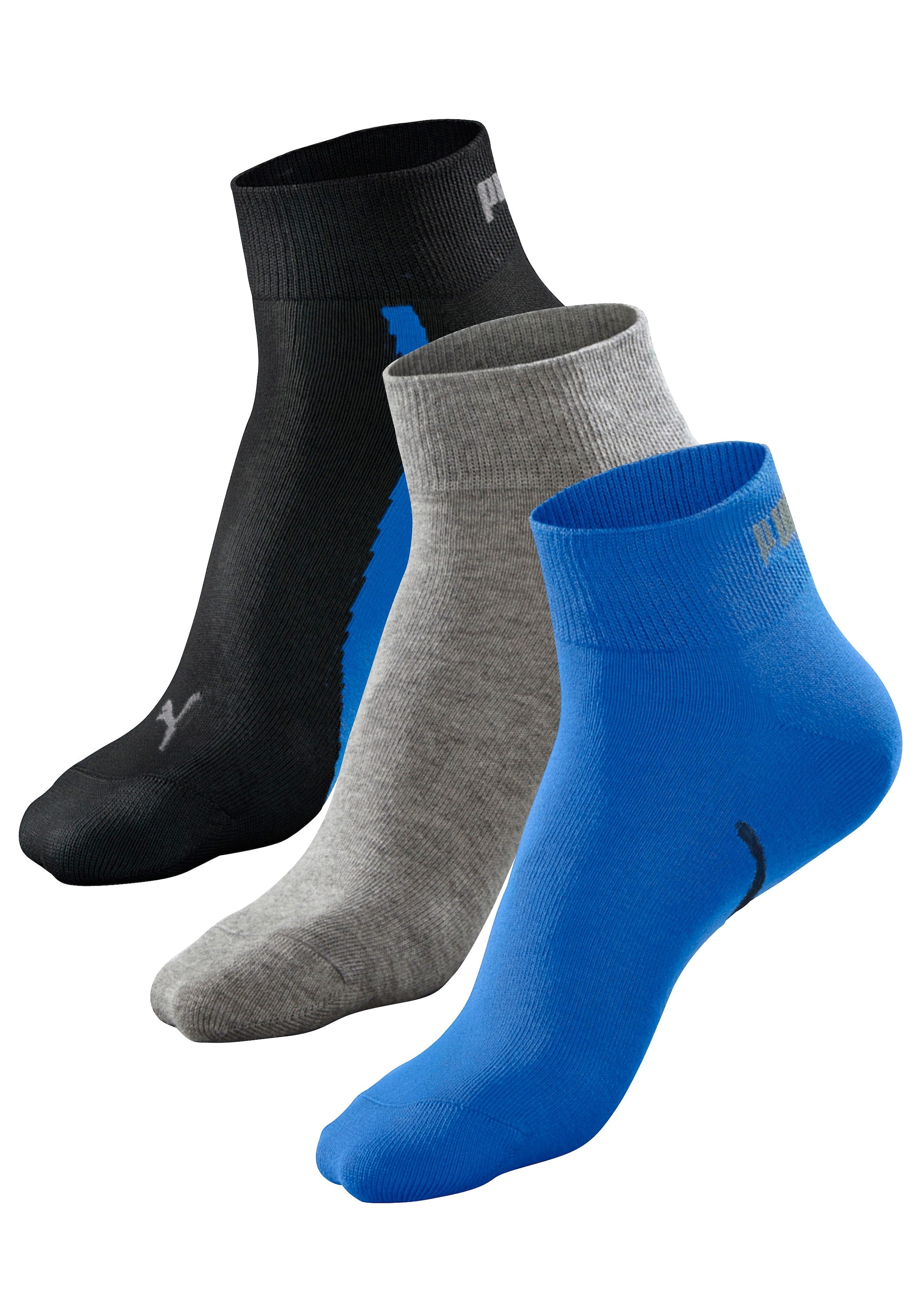 PUMA Sportsocken, bei (3 geripptem kurzem kaufen Schaft Paar), OTTO mit