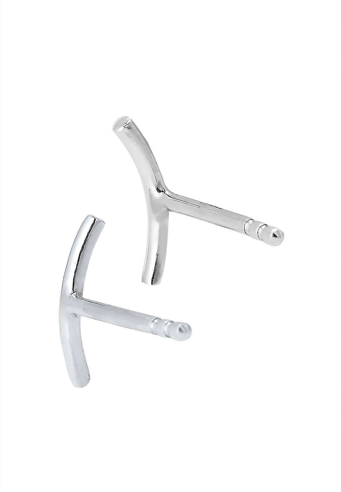 Elli Paar Ohrstecker »Ohrringe Bogen Geo Trend Minimal 925 Silber«