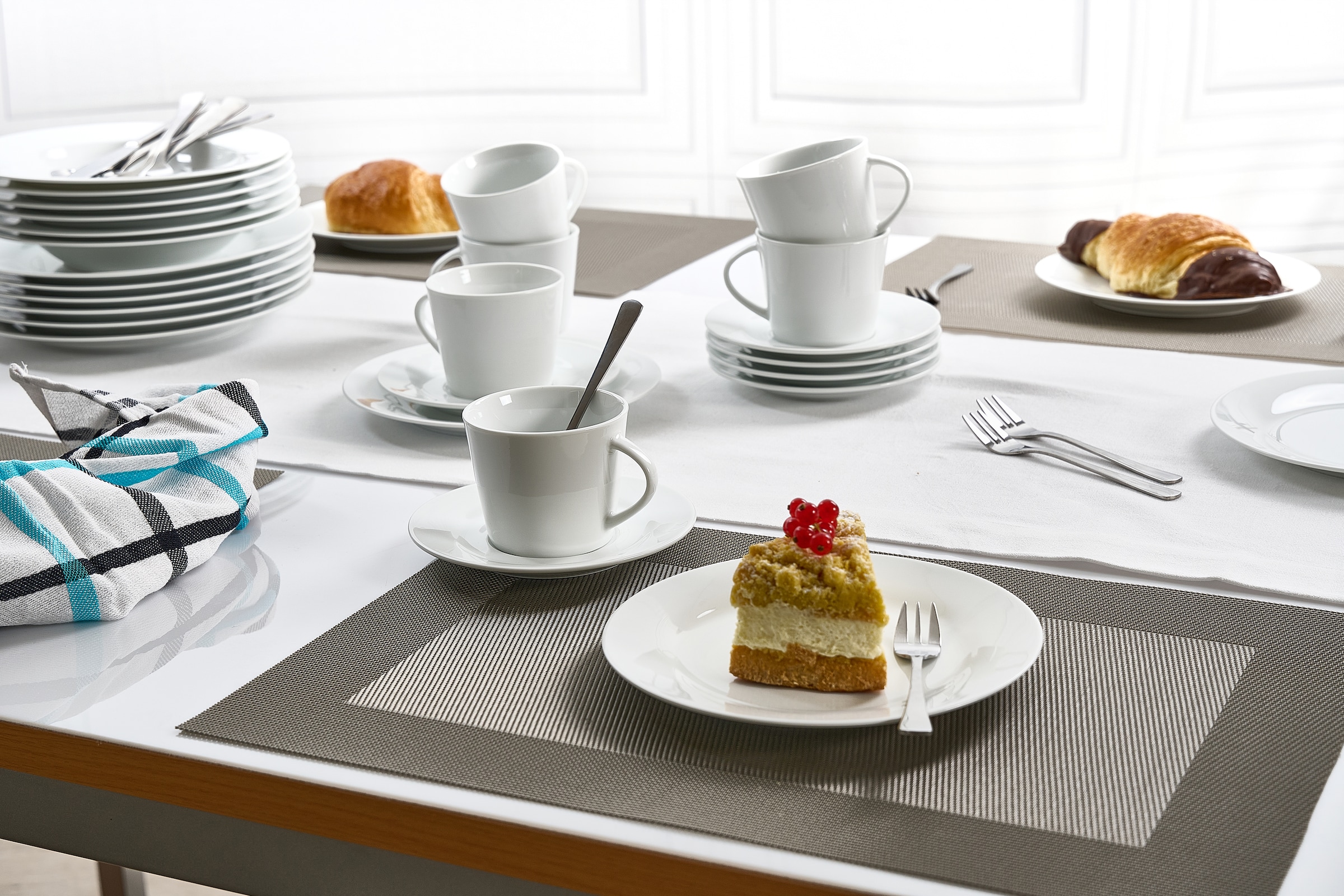 Retsch Arzberg Kombiservice »Geschirr-Set, Service Classico« zeitlose, schlichte Form, 30 Teile, für 6 Personen