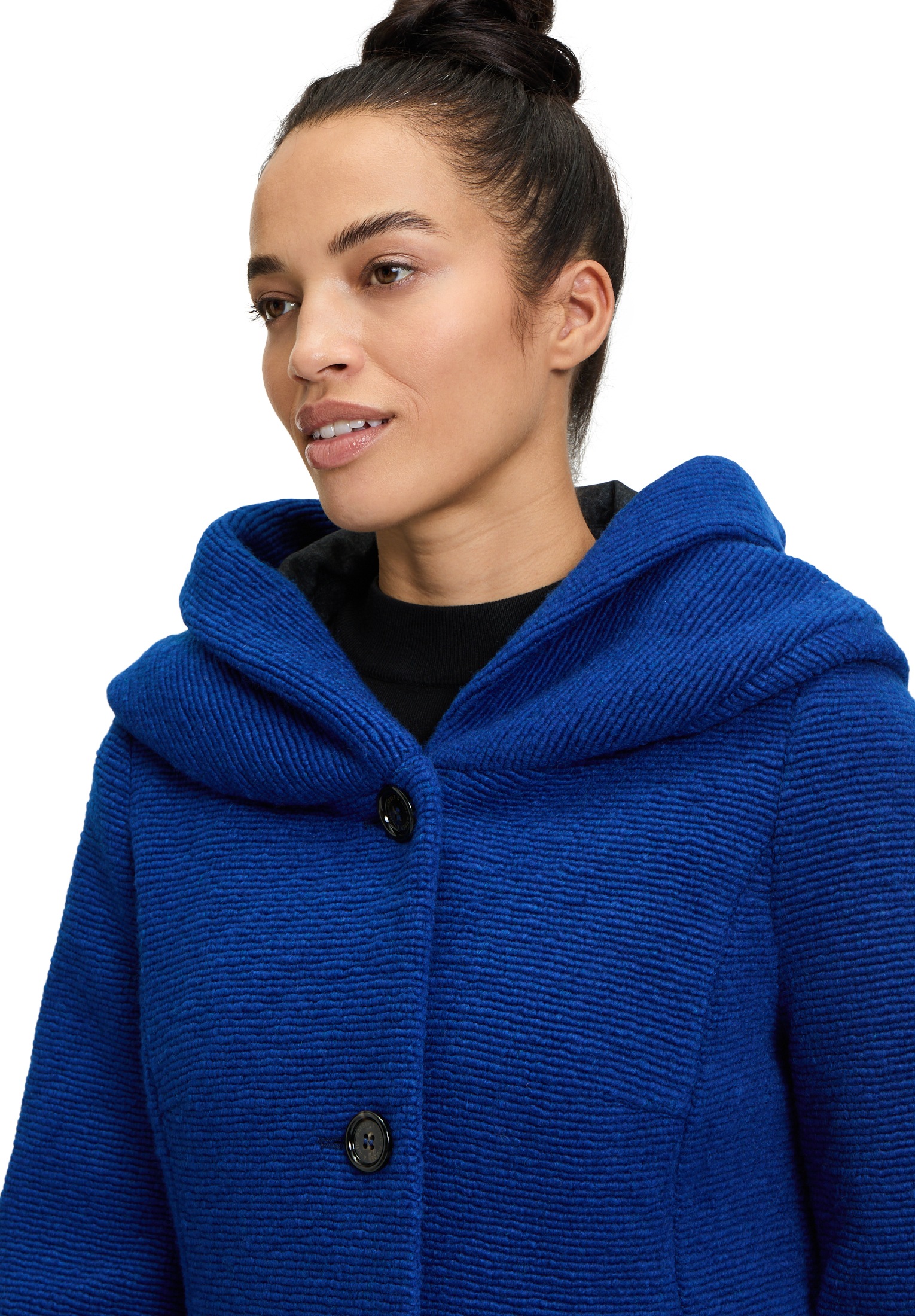 Amber & June Kurzjacke »Kurzmantel mit Kapuze«