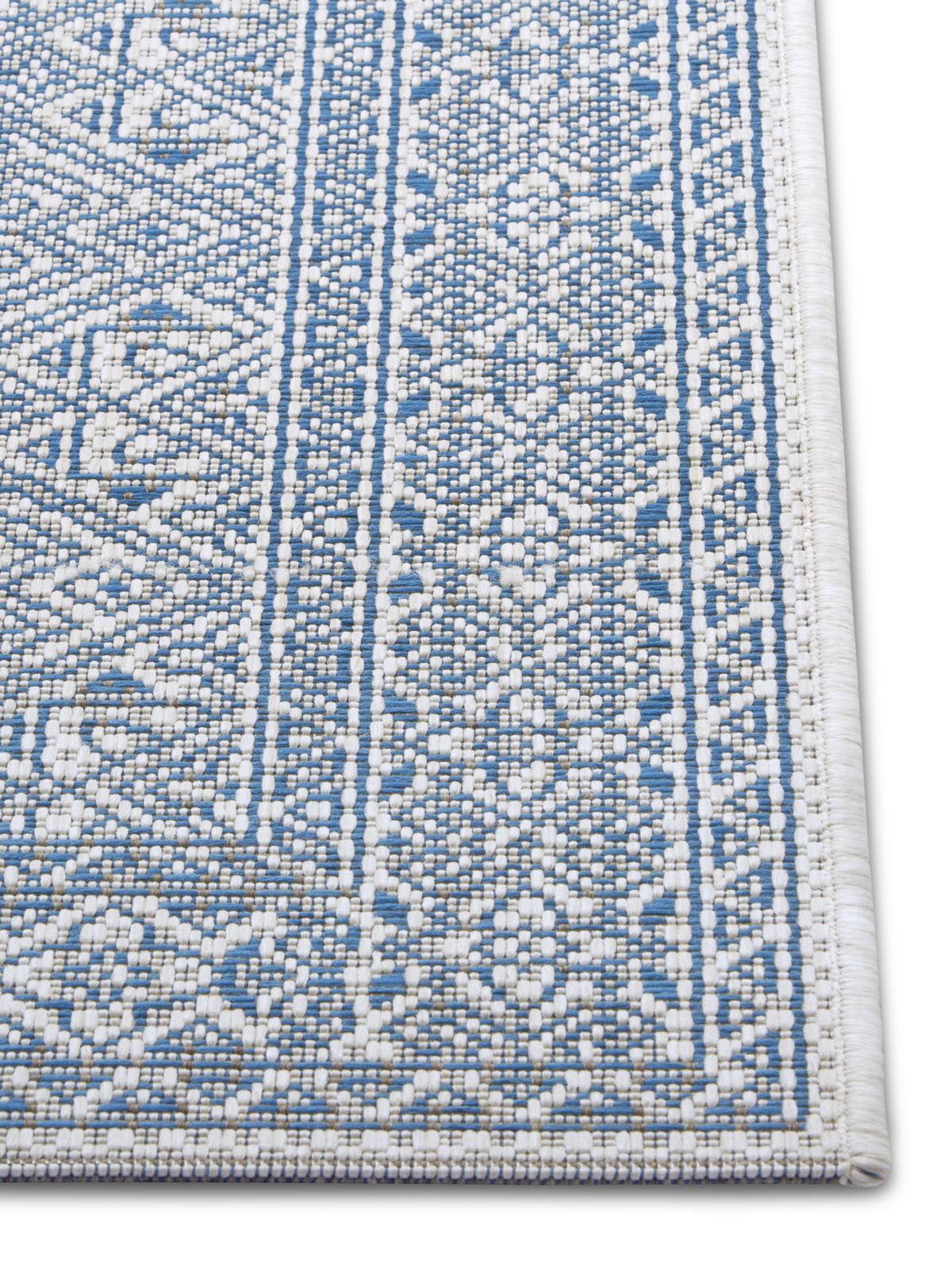 NORTHRUGS Teppich »Cuadrado«, rechteckig, 4 mm Höhe, Flachgewebe Grafisches Design, gekettelt, Robust, Pflegeleicht