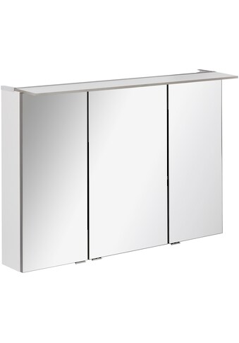 FACKELMANN Spiegelschrank »PE 100 - weiß«, Breite 100 cm, mit 3 Türen und beleuchtetem... kaufen