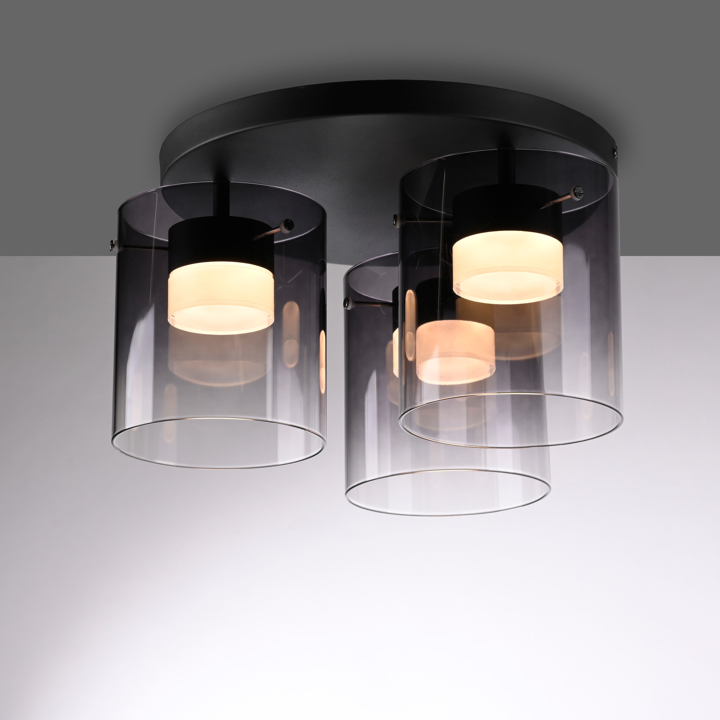 JUST LIGHT LED Deckenleuchte »ELIO« LED-Board 1 Stk. Warmweiß 3-Stufen Dimmer, Switchmo