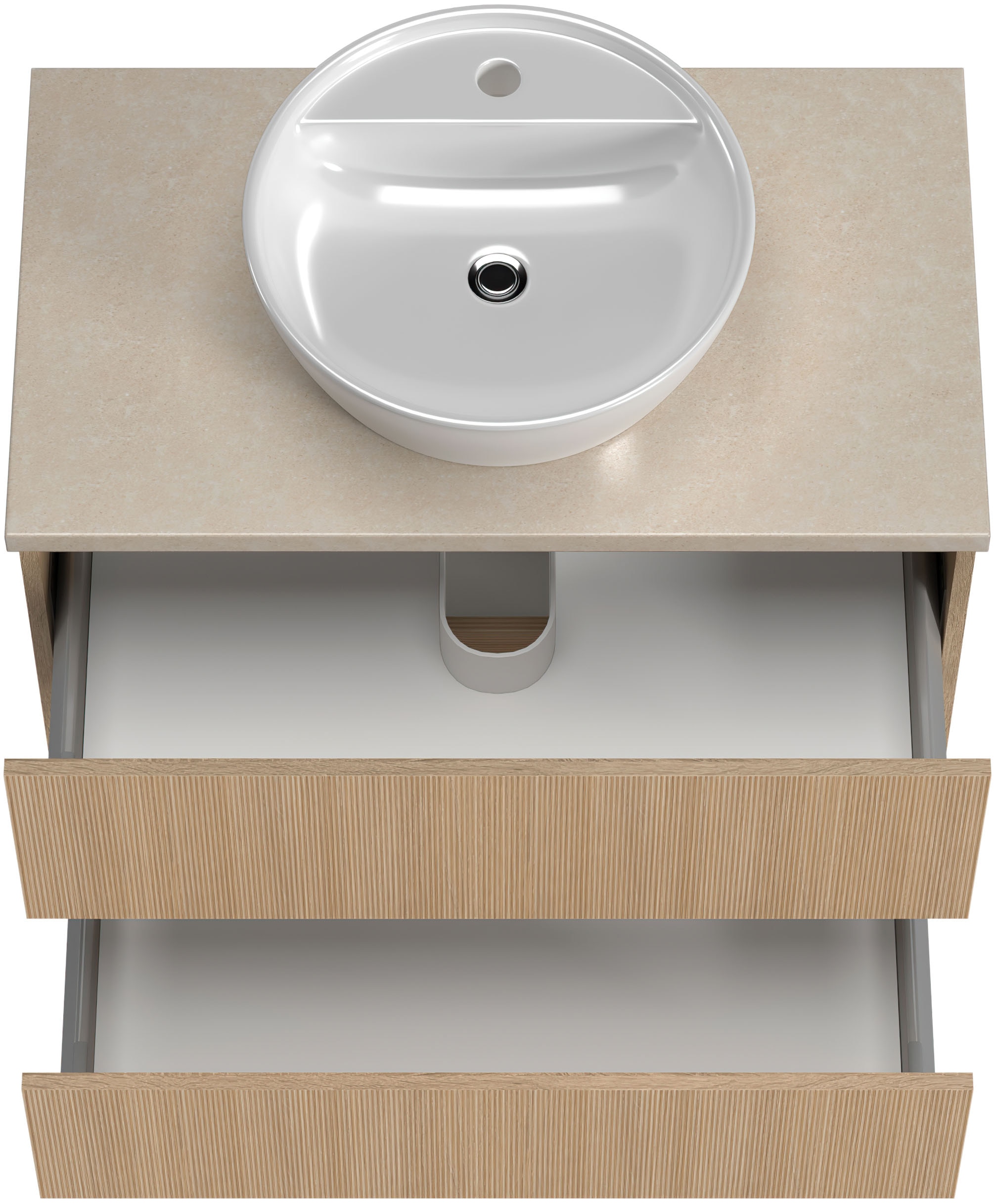welltime Badmöbel-Set »Eixo«, Set 110 cm breit, Badmöbel mit LED-Beleuchtung