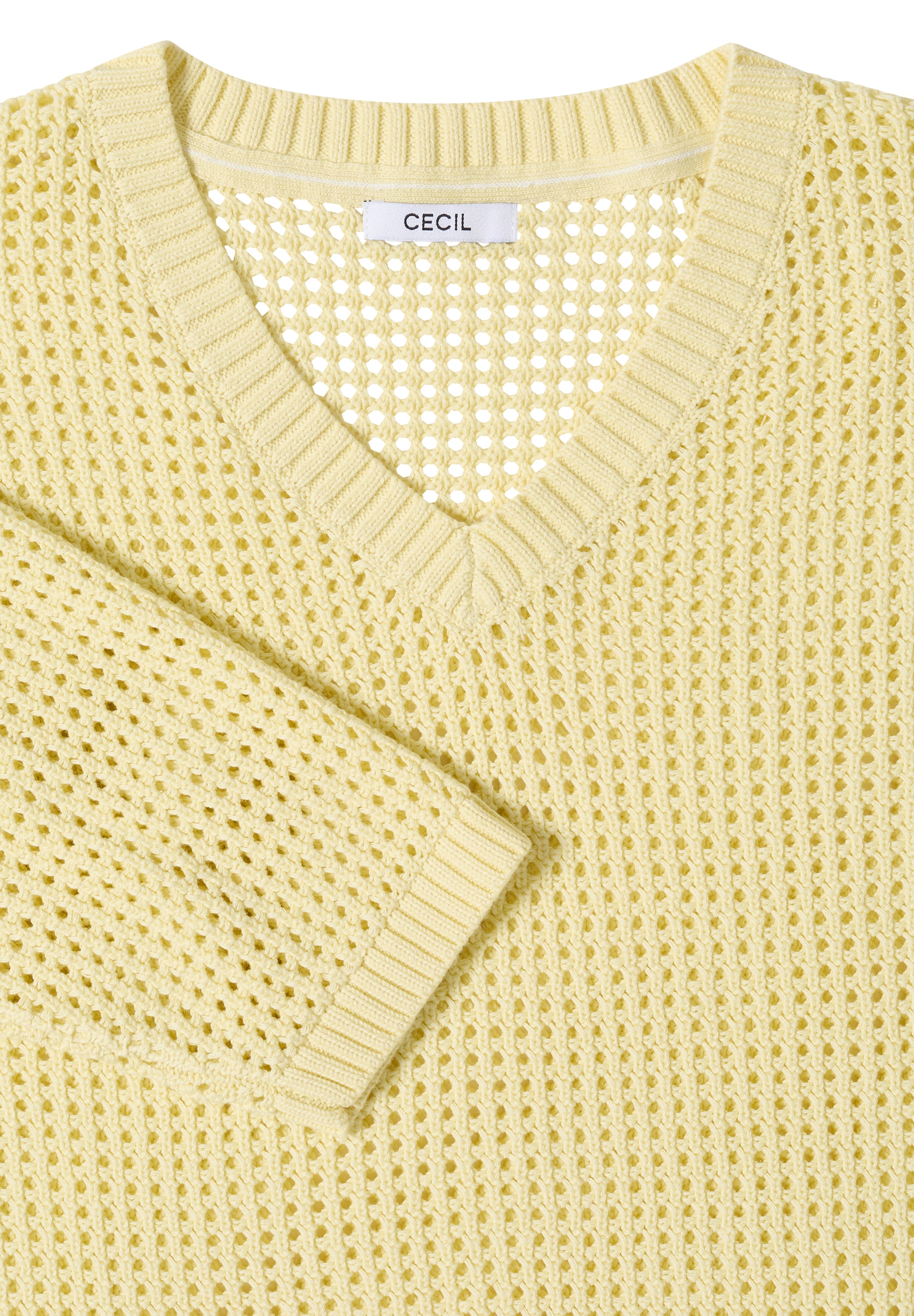 Cecil Strickpullover im Crochet-Look/moderner Sommerstrick