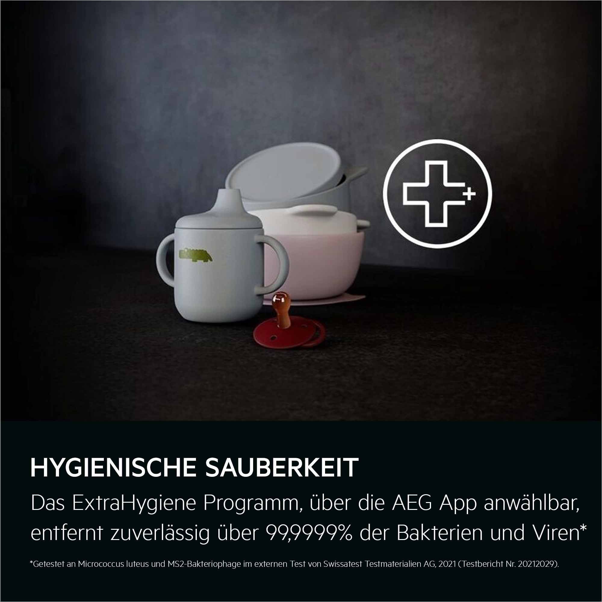 AEG vollintegrierbarer Geschirrspüler 9000 XXL »GI9700X4PC« Leise Spülmaschine 36dB ComfortLift: Be- & Entladen ohne Bücken