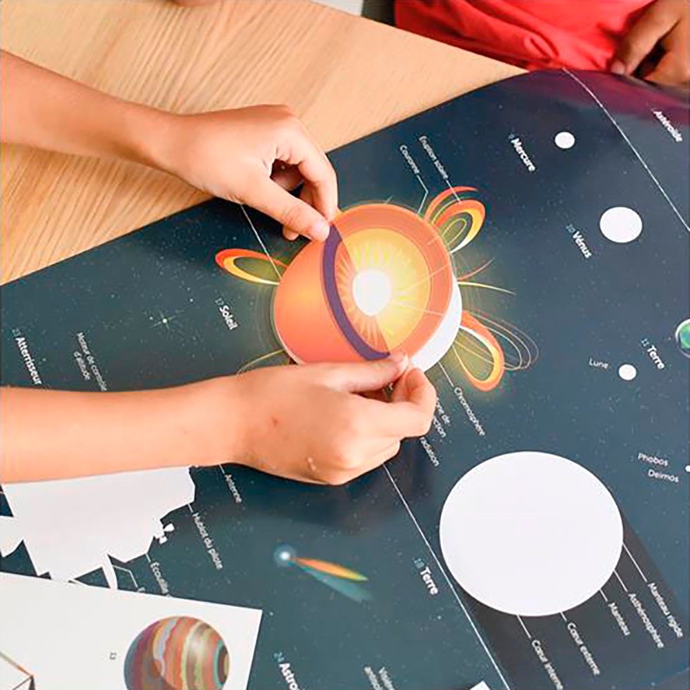 POPPIK Kreativset »Sticker Lernposter, Astronomie«