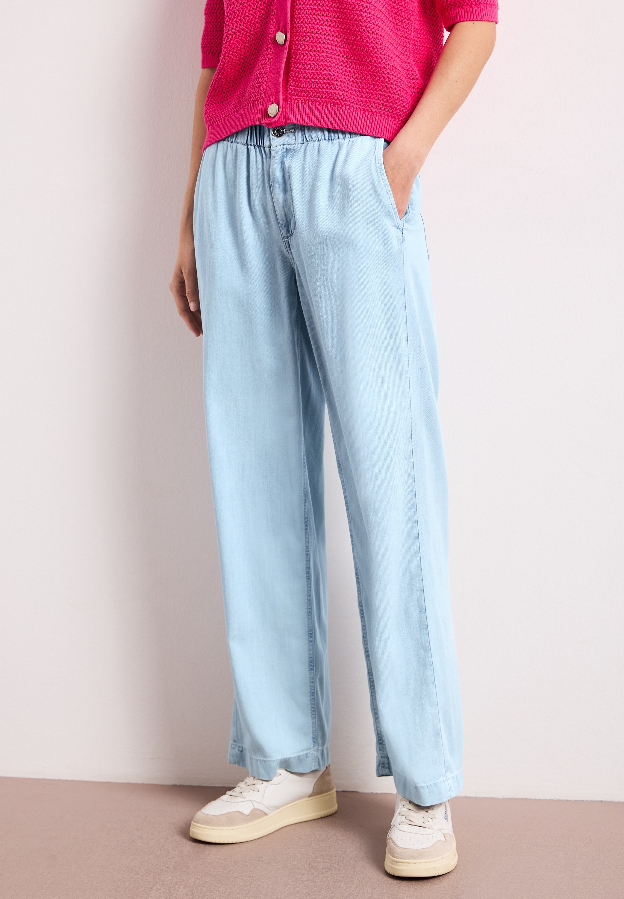 STREET ONE Weite Jeans »Style Emee« mit Paperbag-Bund/ Loose Fit