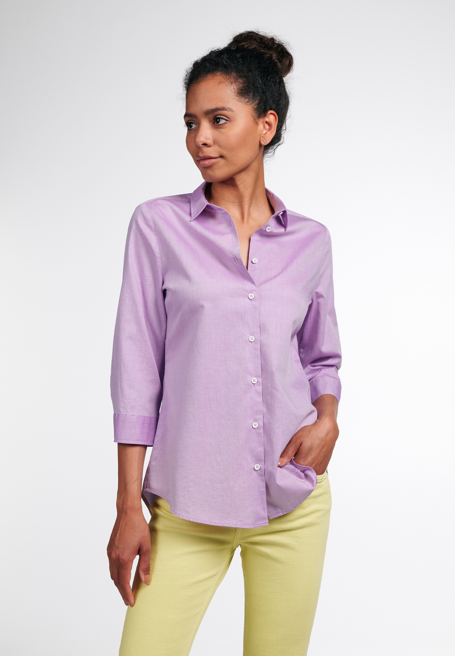 Eterna Hemdbluse »REGULAR FIT« EASY IRON (bügelleicht)