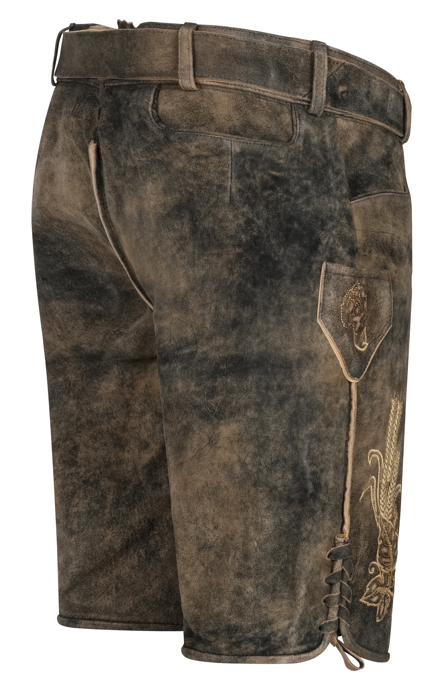 Nübler Trachtenlederhose »Lederhose kurz Kuno«