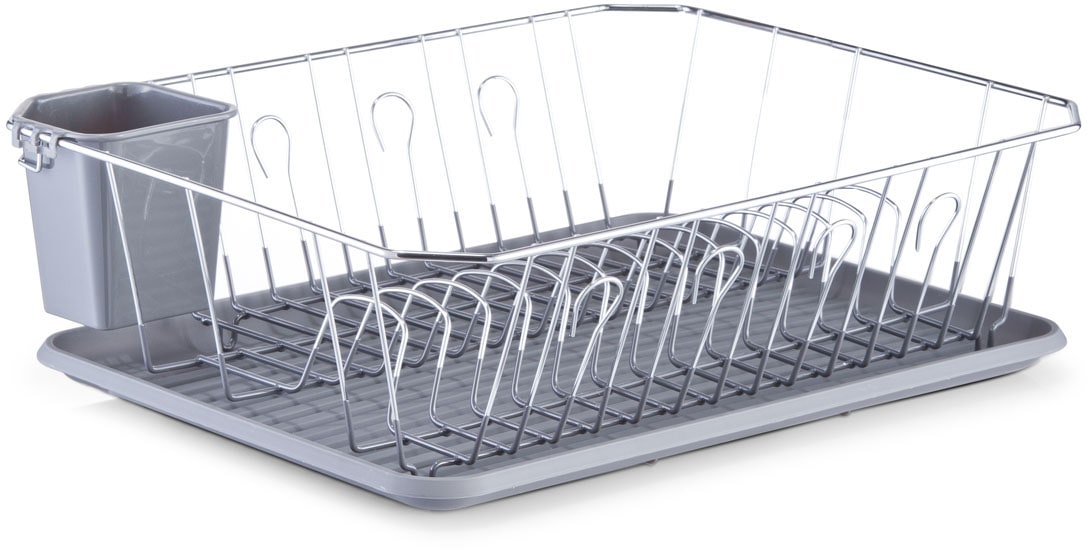 Zeller Present Geschirrständer Maße ca. 45,5 x 35 x 13,5 in grau