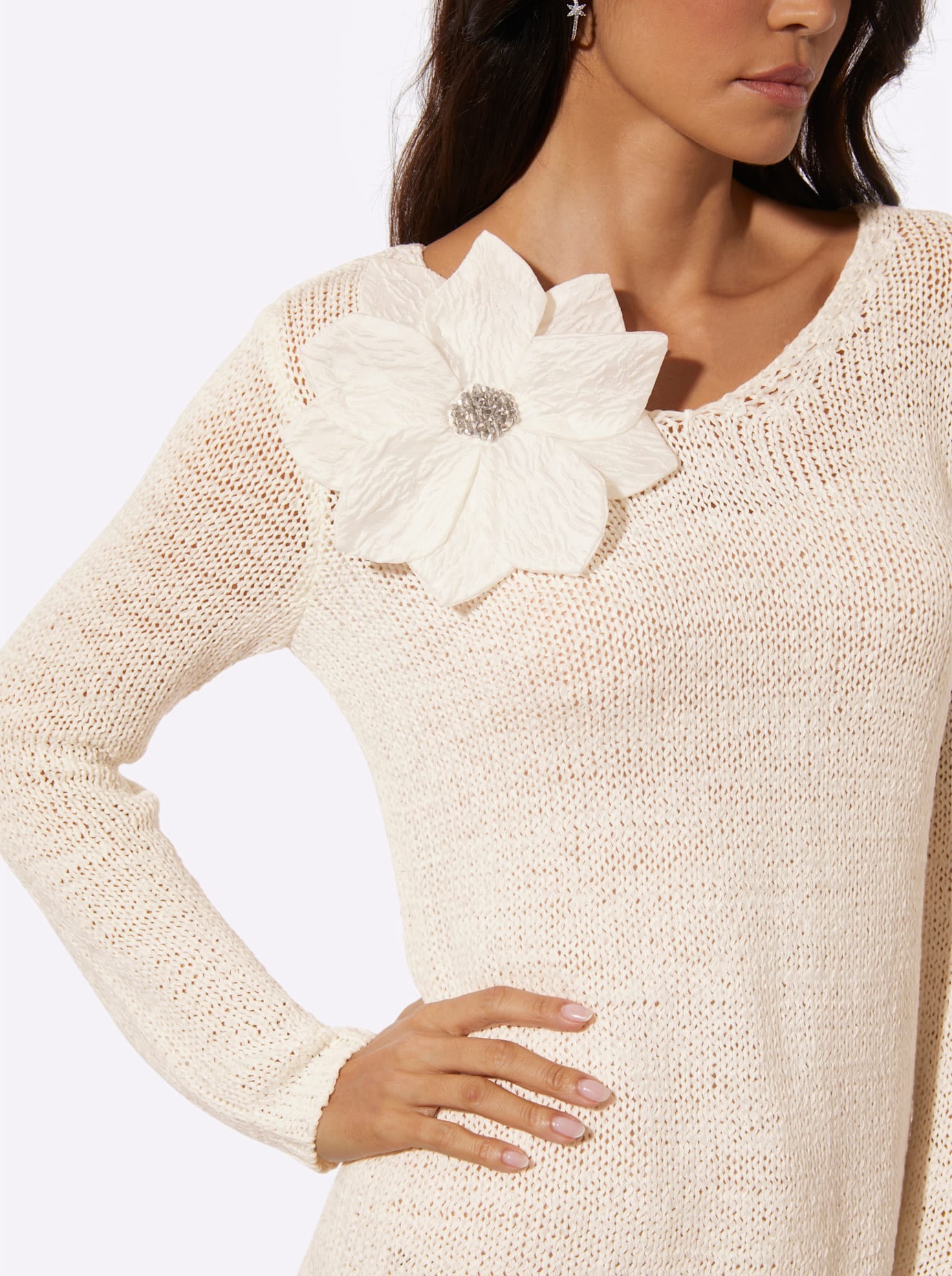 creation L Strickpullover »Lyocell-Mix-Pullover«