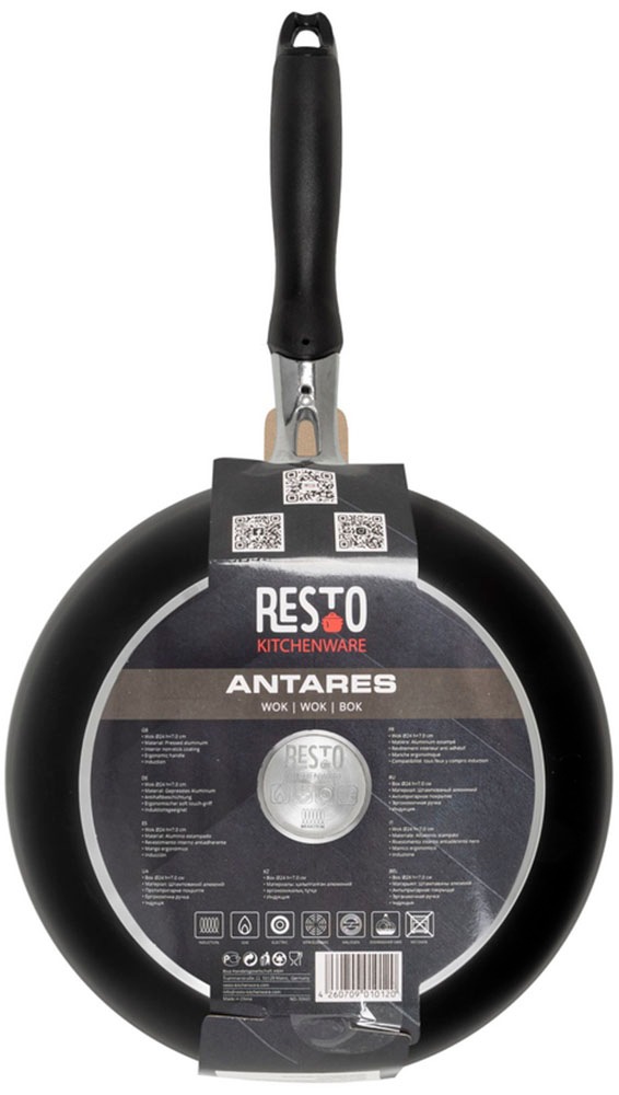 RESTO Kitchenware Wok »Antares, Bratpfanne antihaftbeschichtet und spülmaschinenfest« Aluminium 1 Stk. tlg. Induktion, für alle Herdarten geeignet