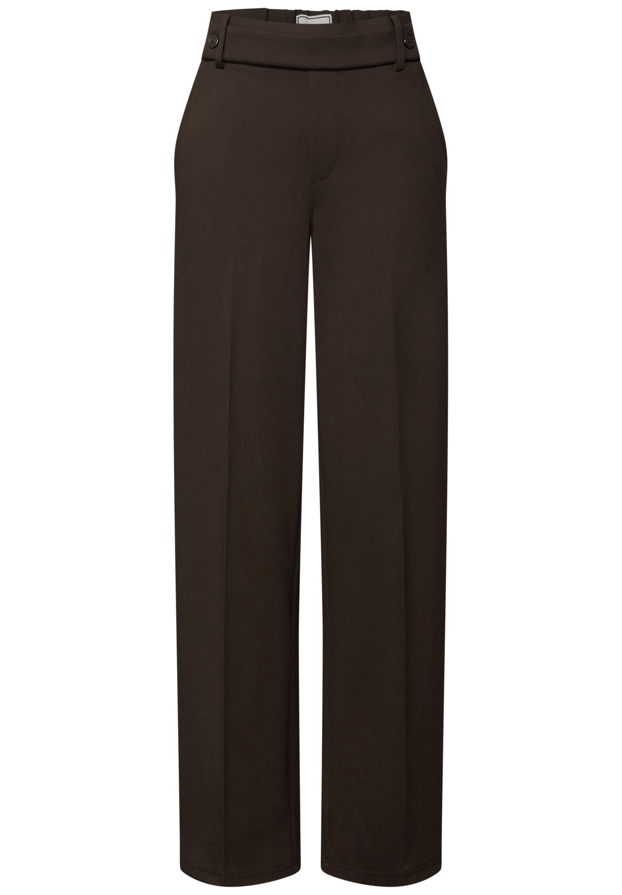 STREET ONE Stoffhose, mit Galonstreifen und aus Viskose mit Elasthan