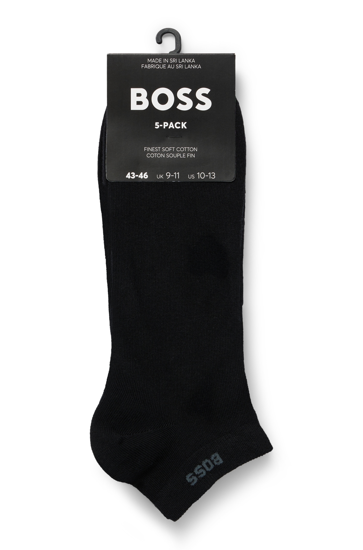 BOSS Sneakersocken »5P AS Uni CC«, (Packung, 5 Paar), mit BOSS Label