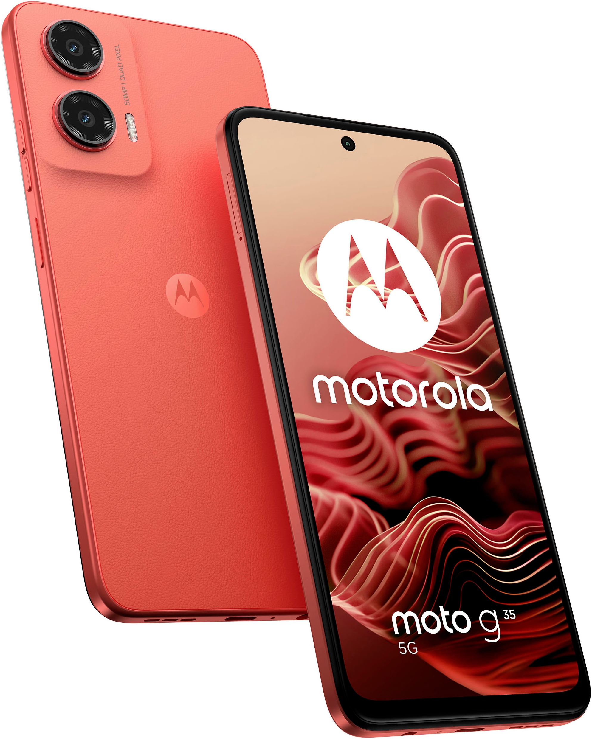 Smartphone »moto g35 5G«, Guava Red, 128 GB Speicherplatz