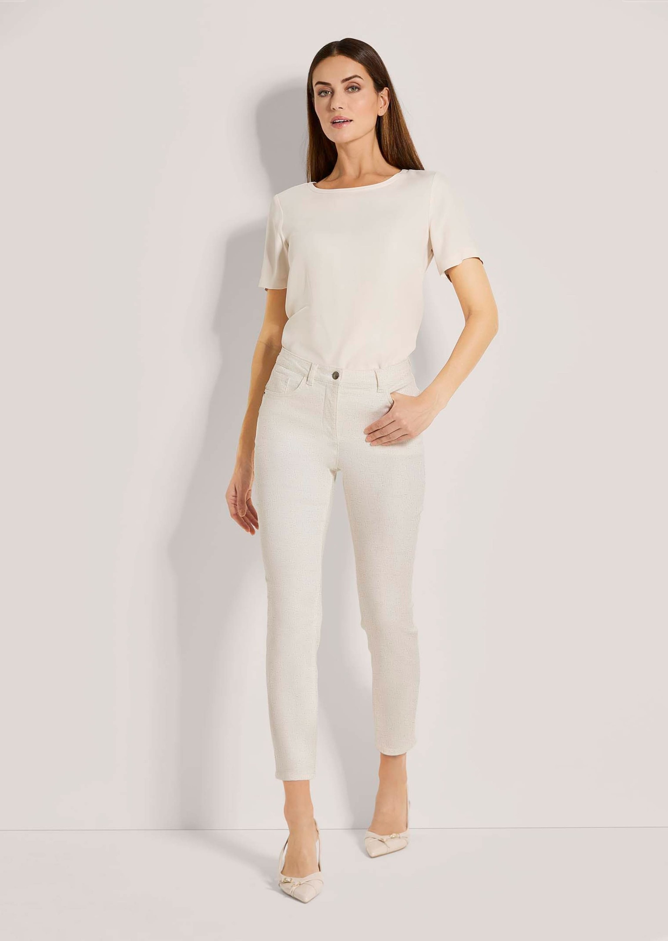 MADELEINE Chinos »Druckhose Schlanke Hose mit Allover-Druck«