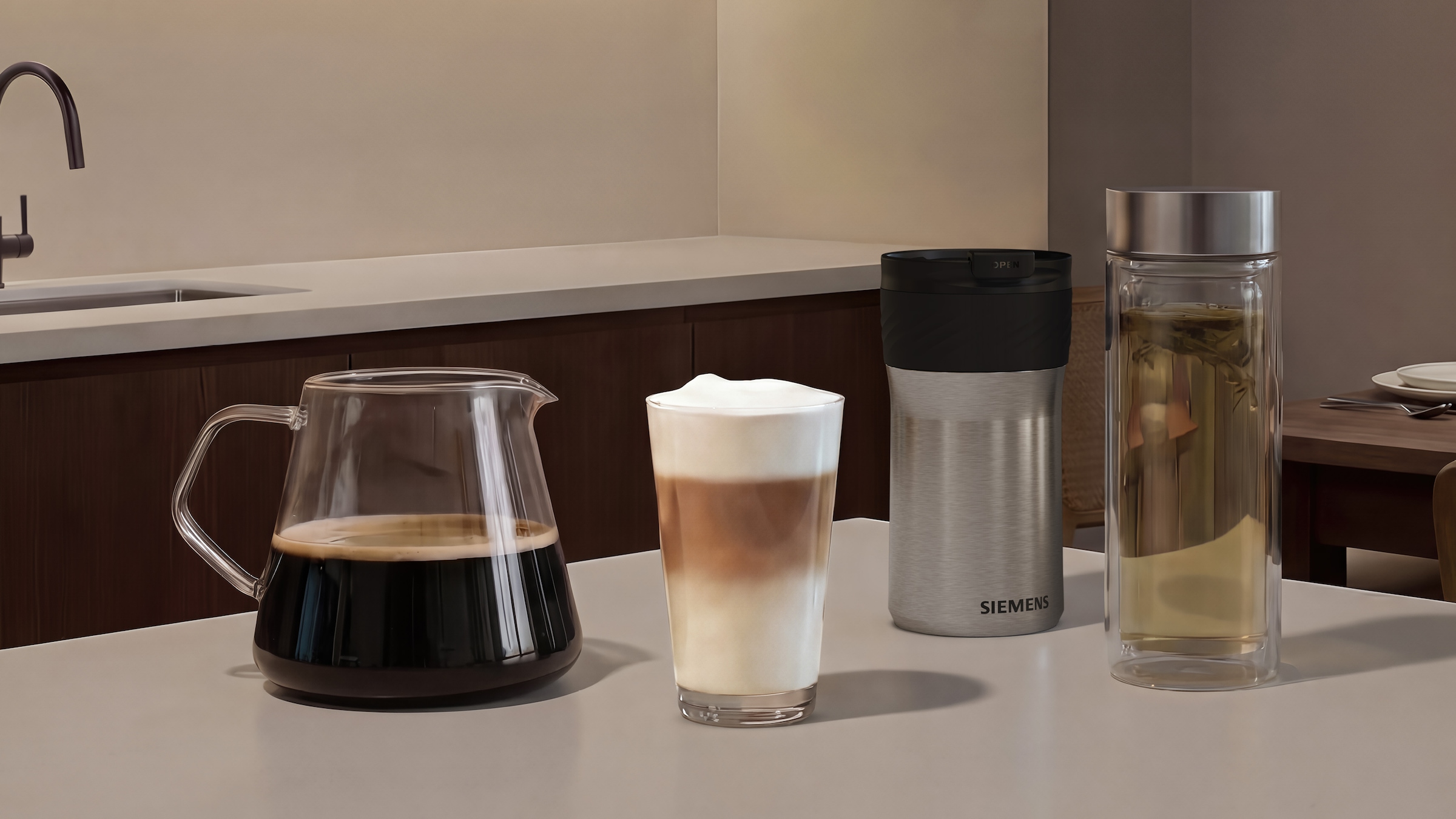 SIEMENS Kaffeevollautomat »EQ900 TQ923EZ3, autom. Reinigung, 41 versch. Getränke, XL-Getränke« farbiges 6.8'' TFT-Display, individuelle Aromaeinstellung, Edelstahl
