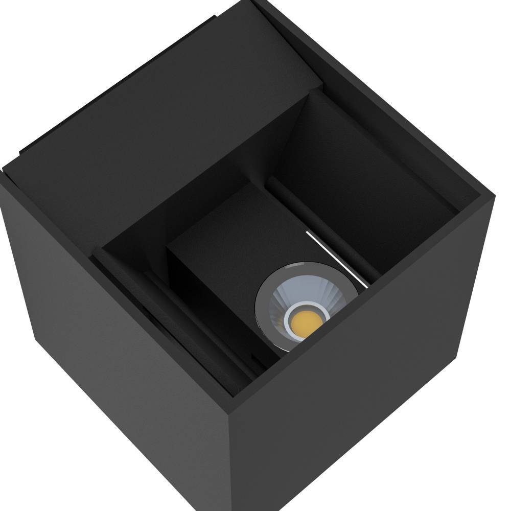 EGLO LED Außen-Wandleuchte »CALPINO Außenwandleuchte, IP54, anthrazit, warmweiß, Außenlampe«, 2 flammig, Leuchtmittel LED-Board | LED fest integriert, Außenleuchte, LED Wandleuchte, Garten, 2x3,3W, Up- und Down Light