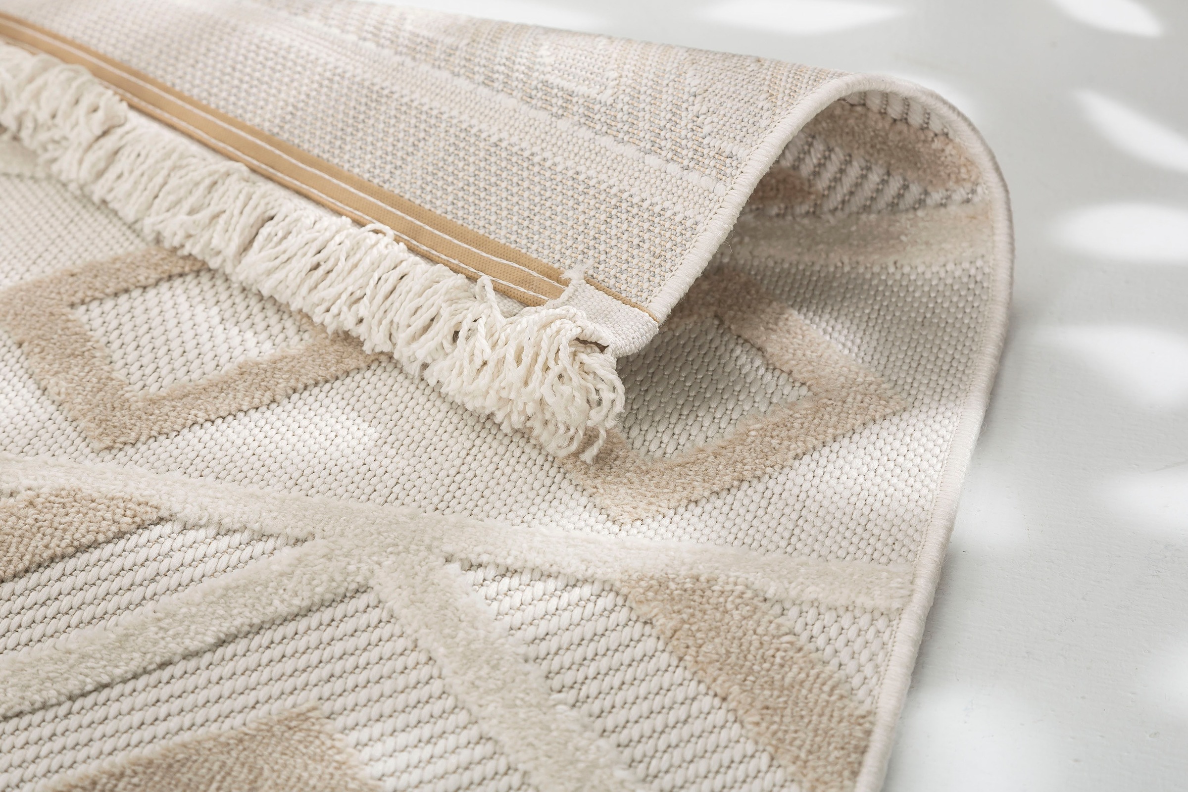 SCHÖNER WOHNEN-Kollektion Teppich »Summer 6352«, rechteckig, 6 mm Höhe, In- und Outdoor geeignet, Hoch Tief Struktur, Robuster Teppich