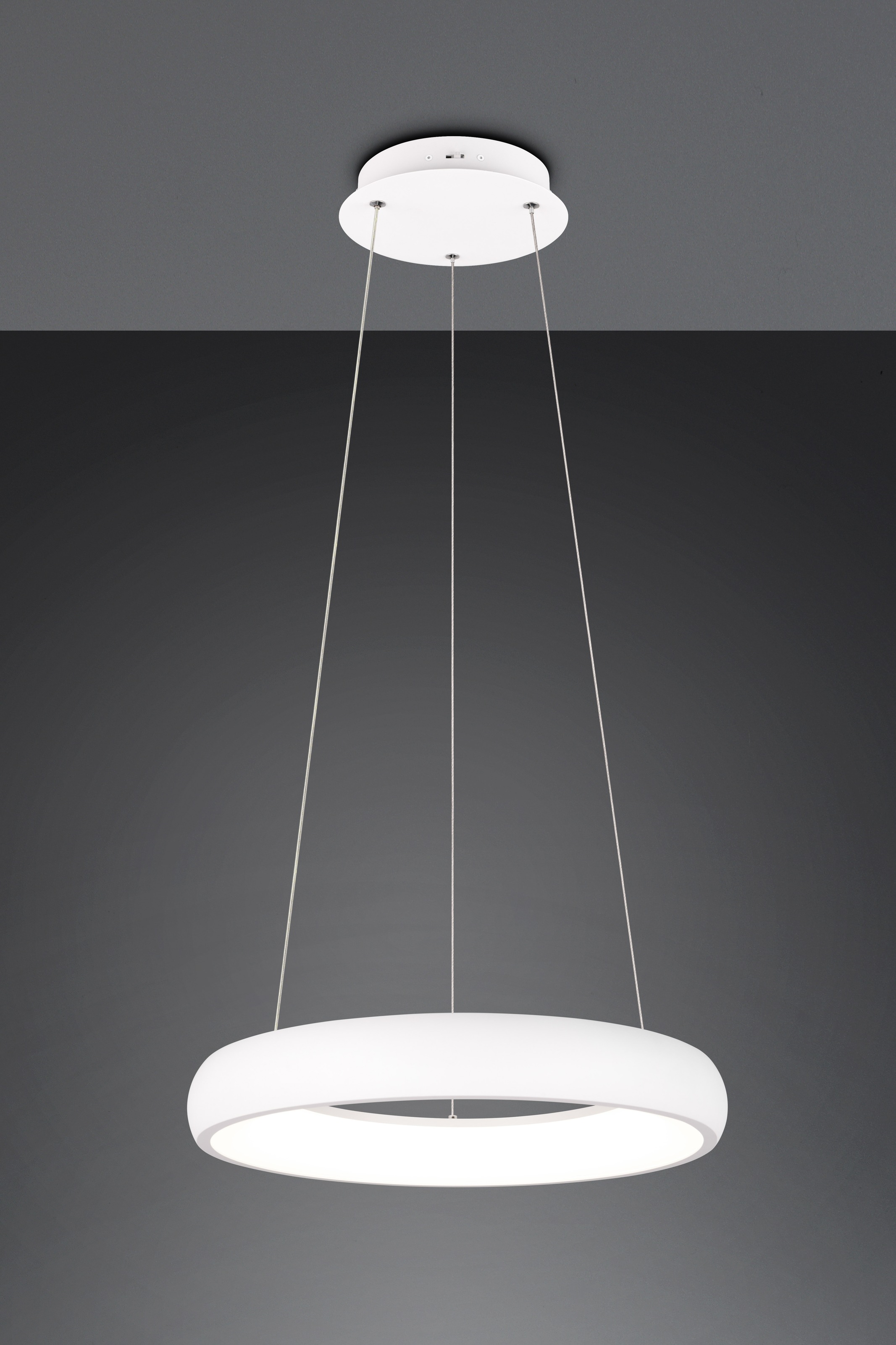 TRIO Leuchten LED Pendelleuchte »CARDONA, LED Ring Hängeleuchte, 3300 Lumen 29W, Lichtfarbe einstellbar« LED-Board 1 Stk. warmweiß - kaltweiß 2300/3000/4000K warmweiß bis kaltweiß, 3 Stufen dimmbar Höhe 150cm Ø46