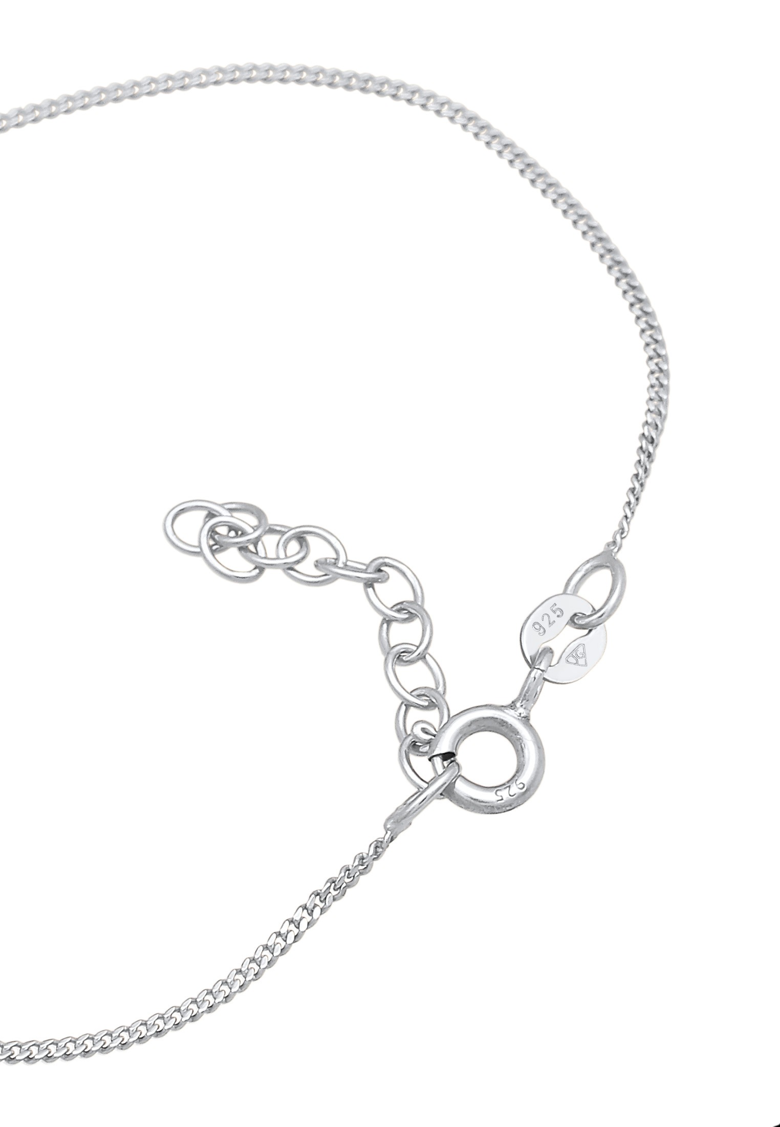 Elli Armkette »Armband ID-Armband mit gravierbarer Platte 925 Silber«