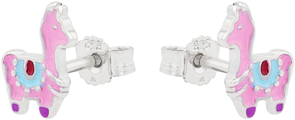 Amor Paar Ohrstecker »Alpaka-Motiv, 2026616«, mit Emaille