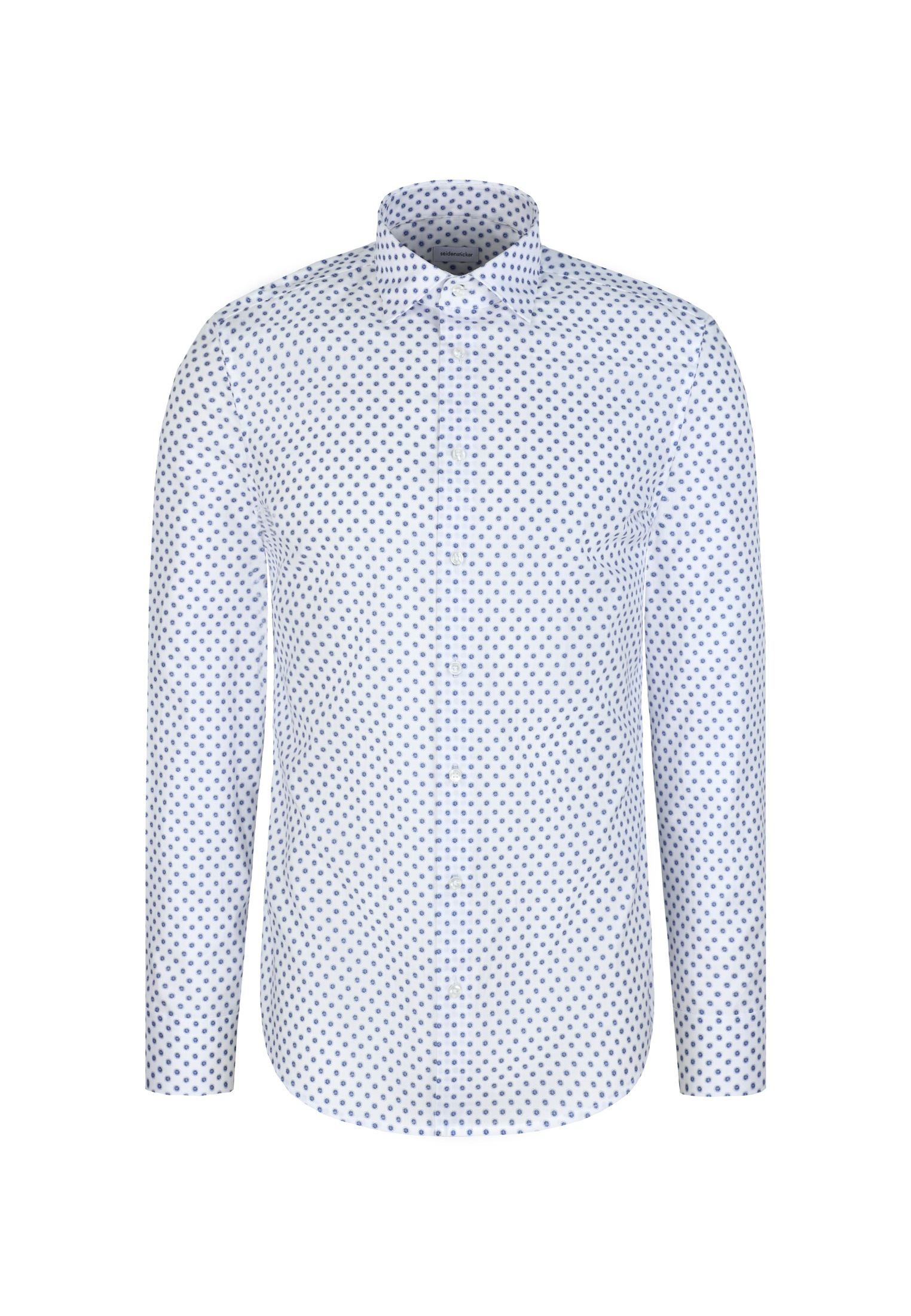 seidensticker Businesshemd »Schwarze Rose« Shaped 1/1 Kentkragen Druck