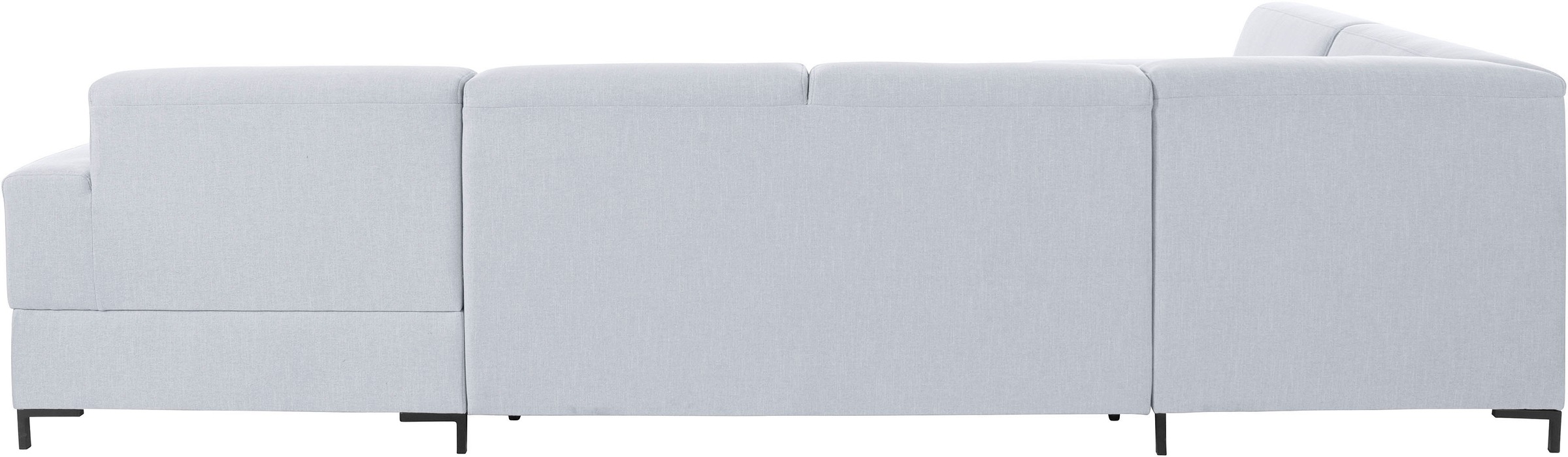 OTTO products Wohnlandschaft »Grazzo, aktuelle Steppung im Sitz, viel Platz, U-Form, Breite 332cm«, hochwertige Stoffe aus recyceltem Material, Steppung im Sitzbereich