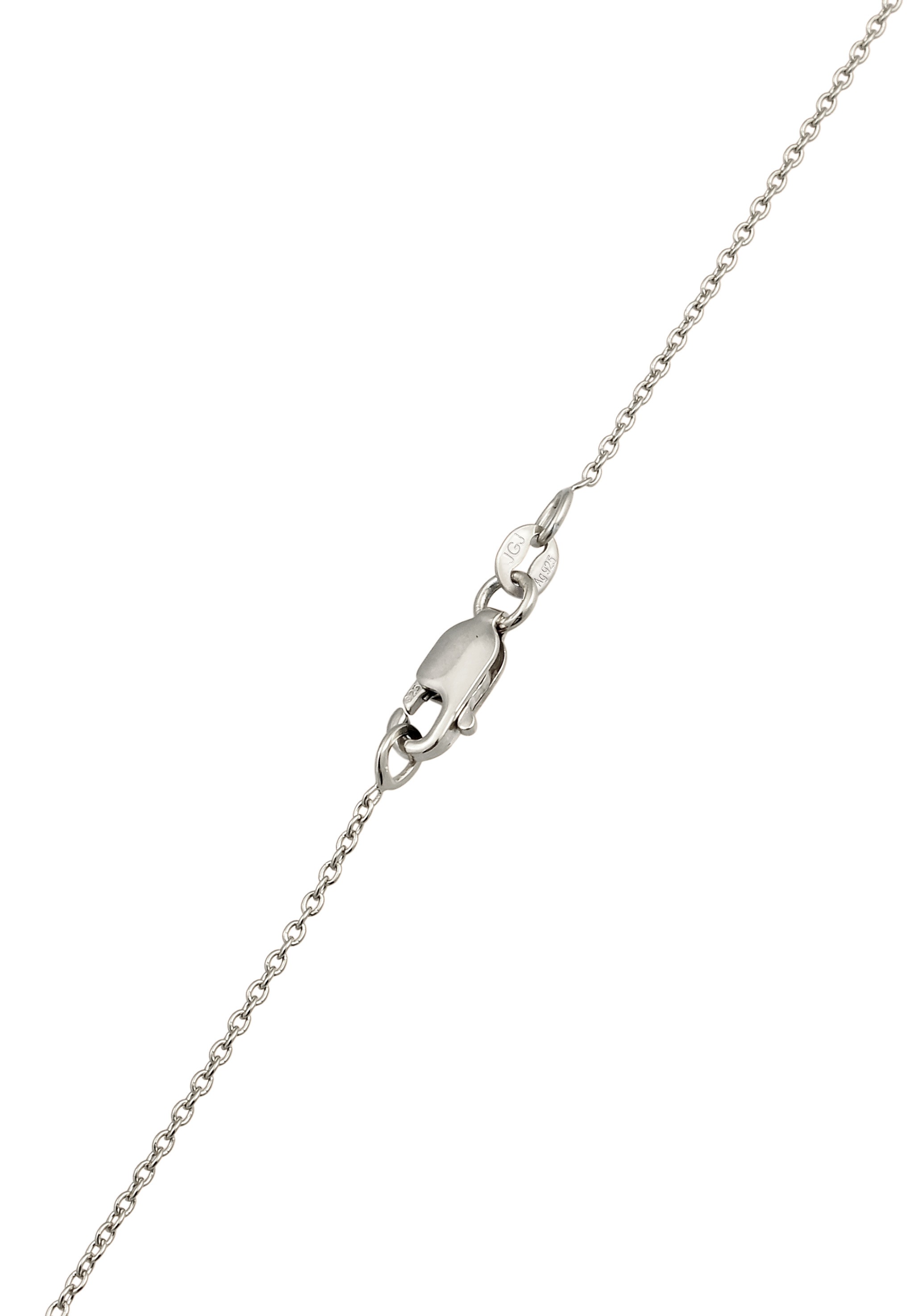 Elli DIAMONDS Silberkette »Halskette Herz Laborgezüchteter Diamant (0.17ct) 925 Sterling Silber«