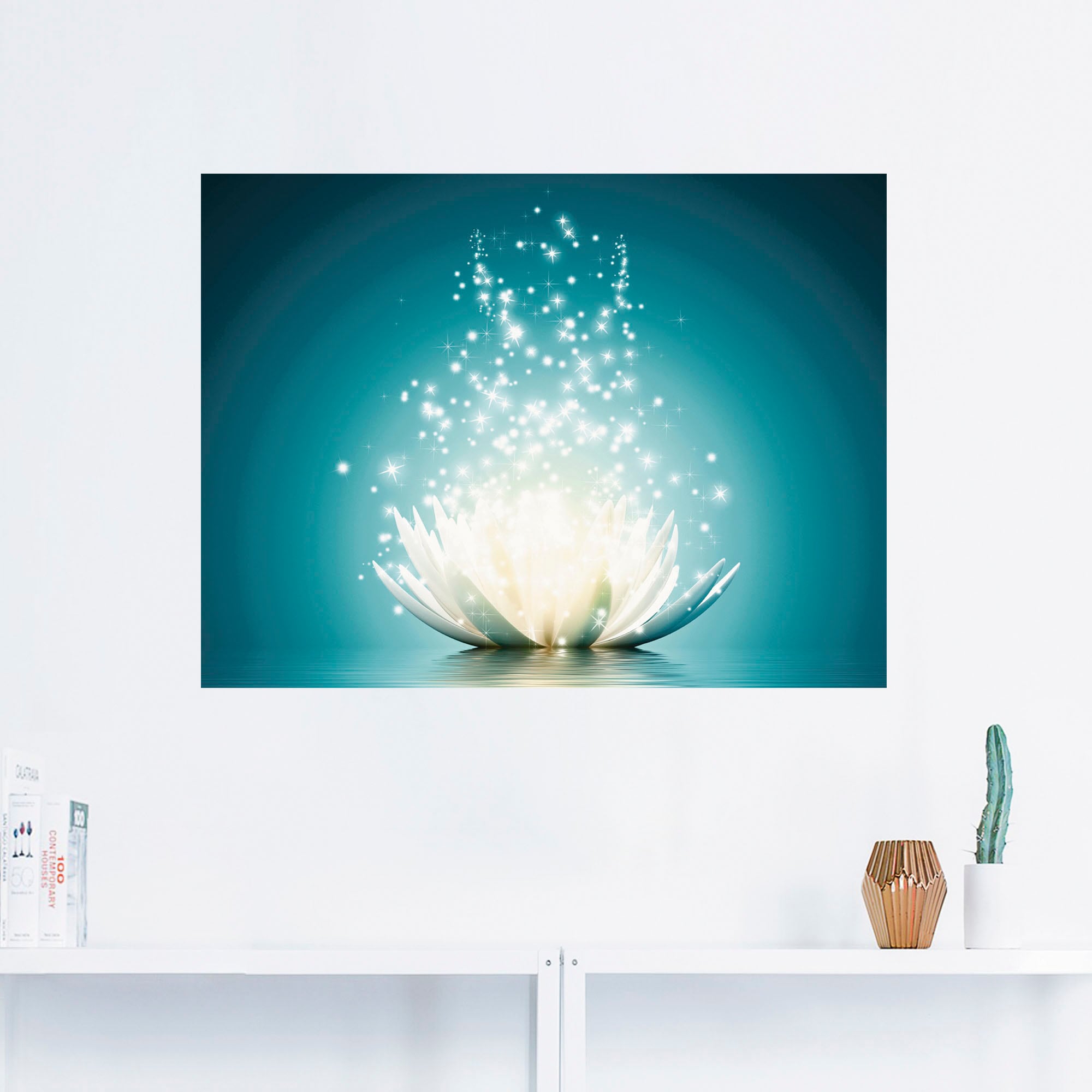 Artland Wandbild »Magie der Lotus-Blume«, Blumen, (1 St.), als Alubild, Outdoorbild, Leinwandbild, Poster, Wandaufkleber